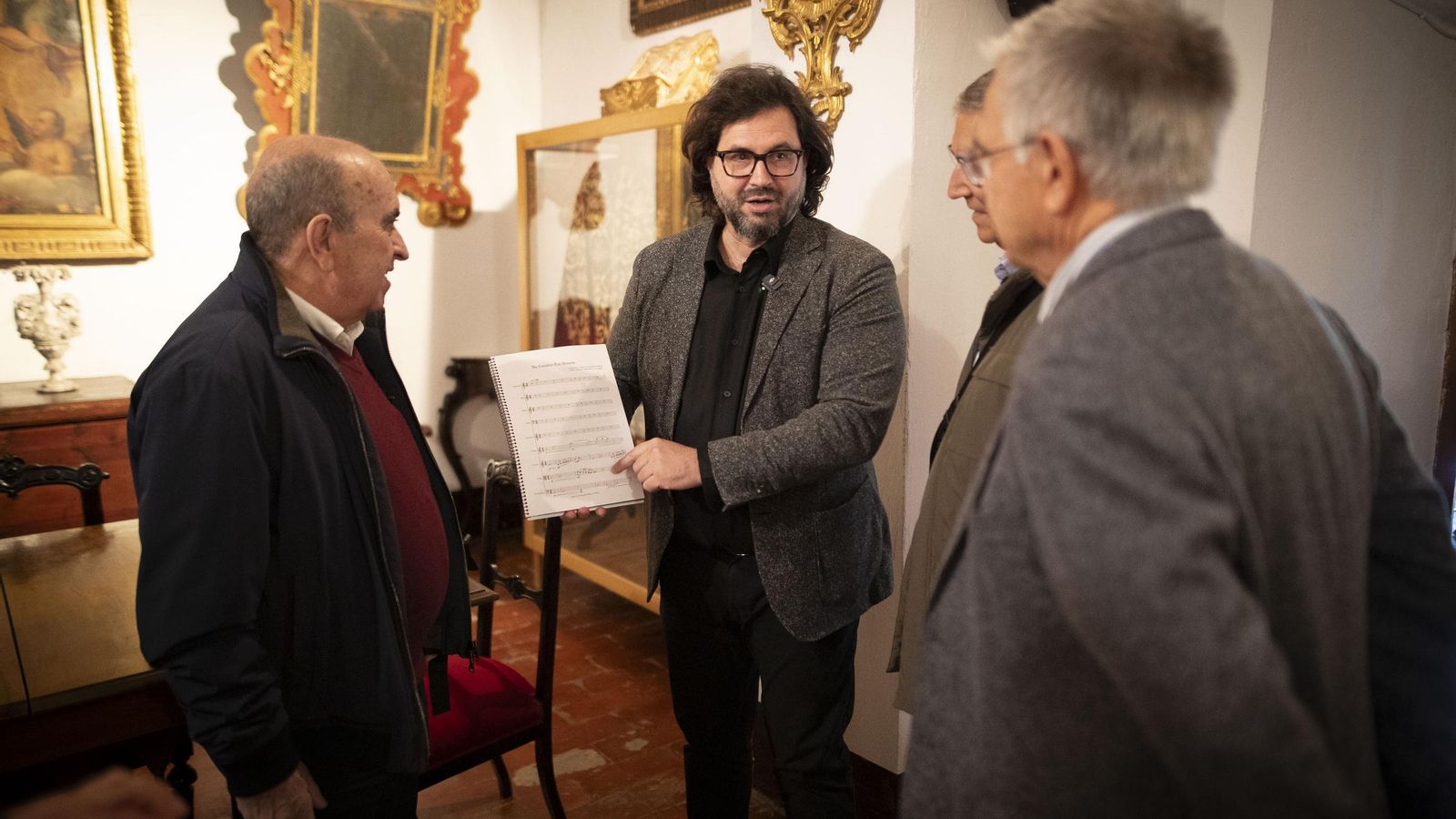 Presentación del homenaje a Andres Manjón en la Abadia del Sacromonte de Granada