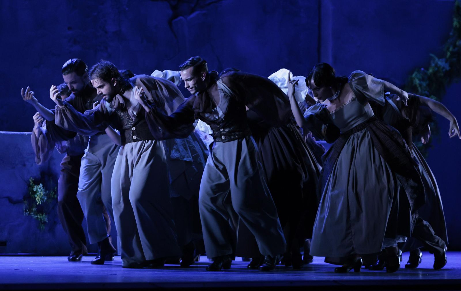 la imágenes del Ballet Flamenco de Andalucía en el Teatro de la Maestranza.
