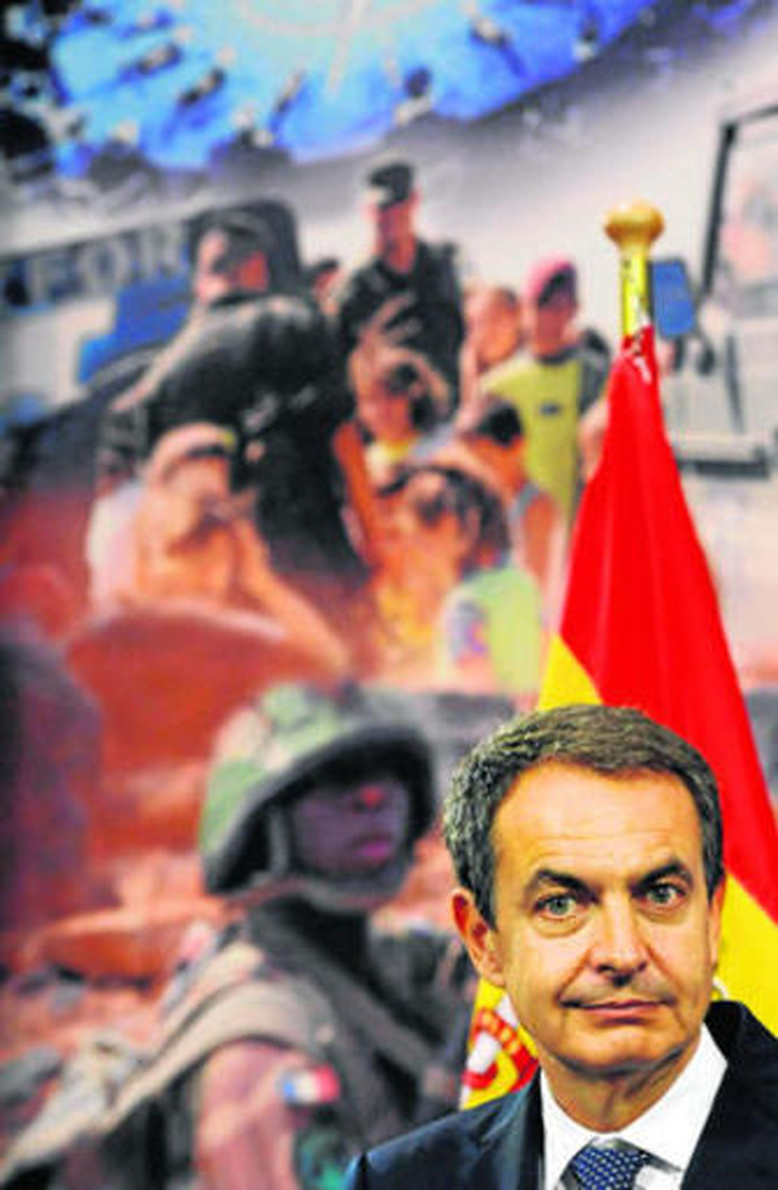 Zapatero, el pasado miércoles en Bruselas, donde anunció la decisión española.