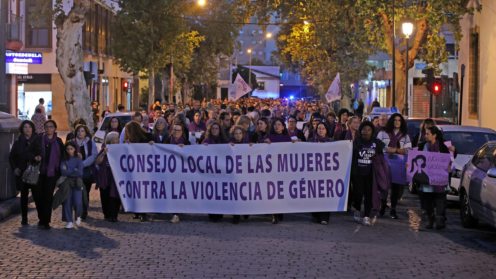 Imágenes de la manifestación del 25N 2024 en Jerez