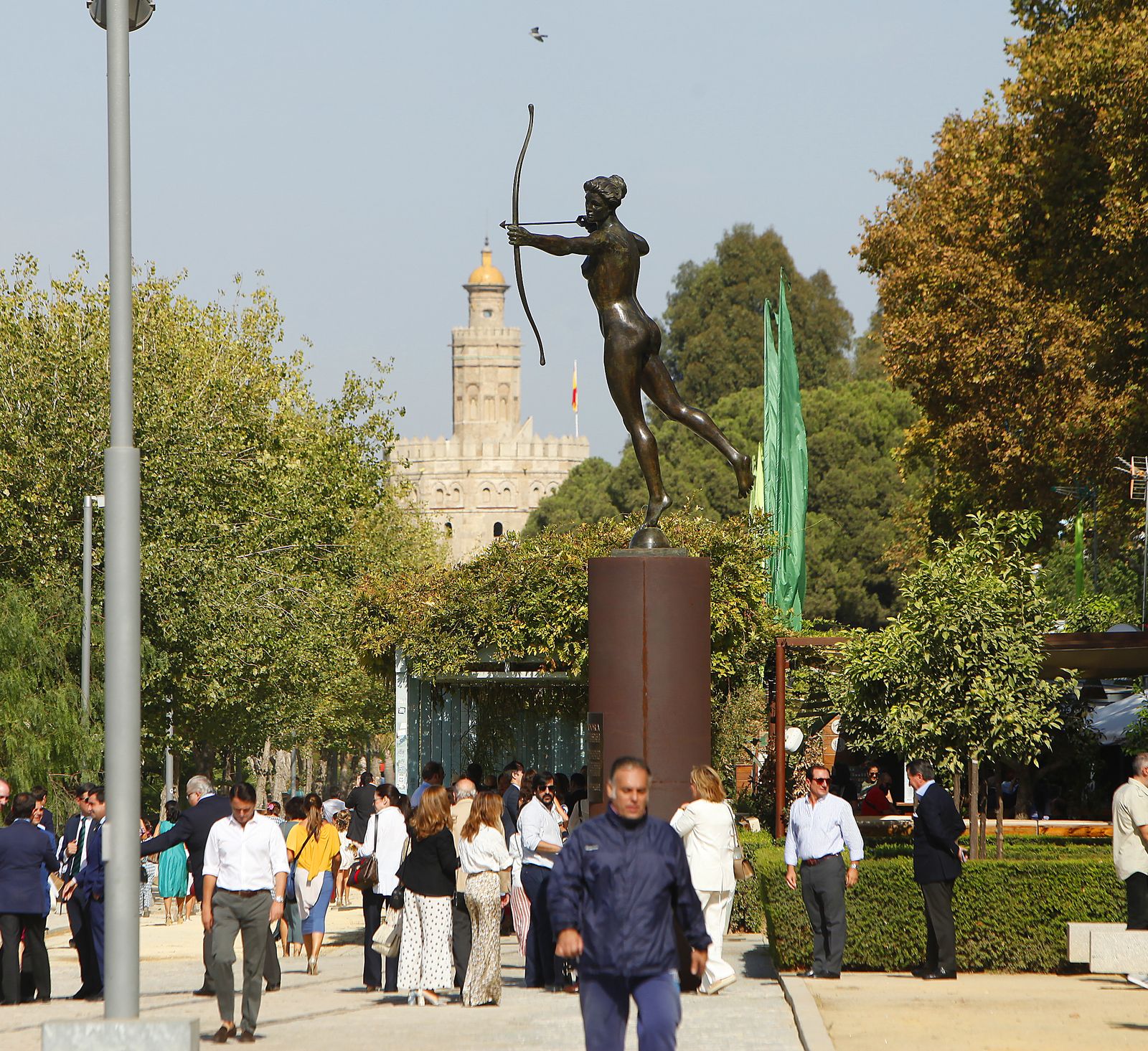 Diana Cazadora en el muelle de Nueva York