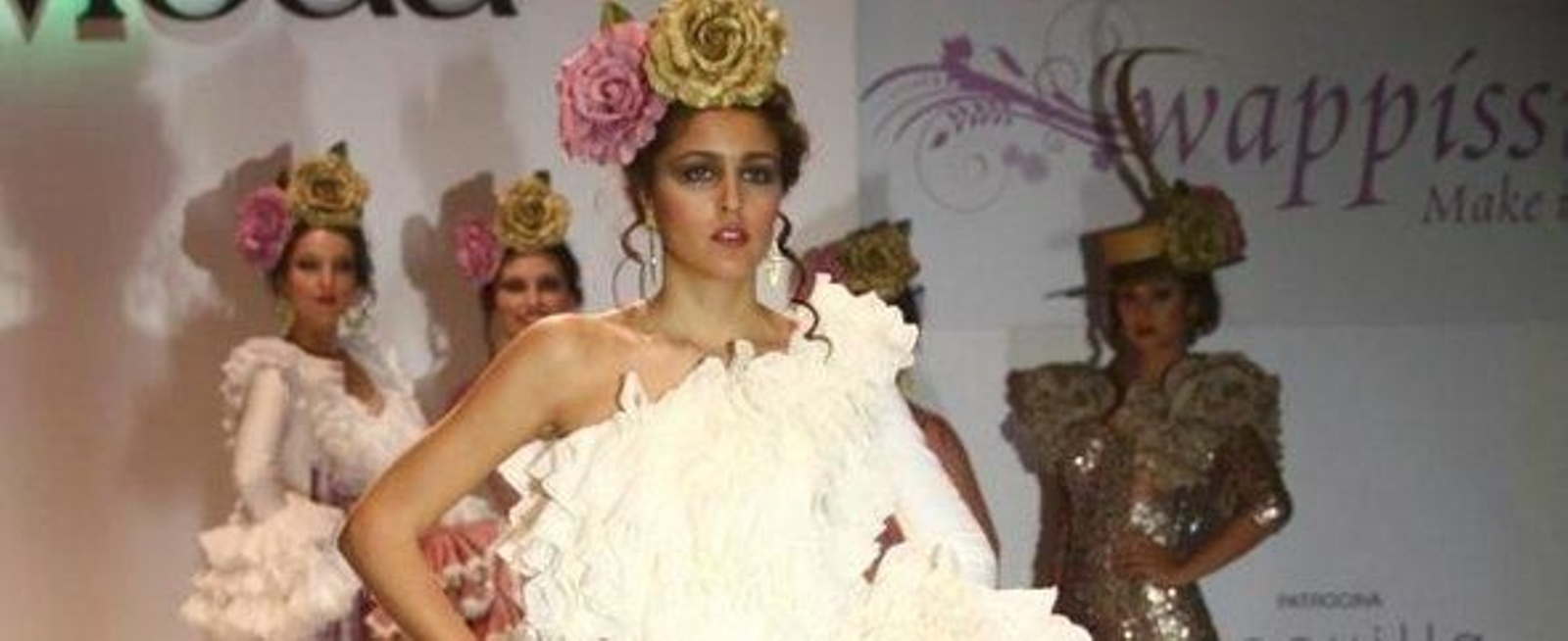 Una de los modelos presentados en la Pasarela Wappíssima 2013 el pasado 2 de marzo. Belén Vargas.