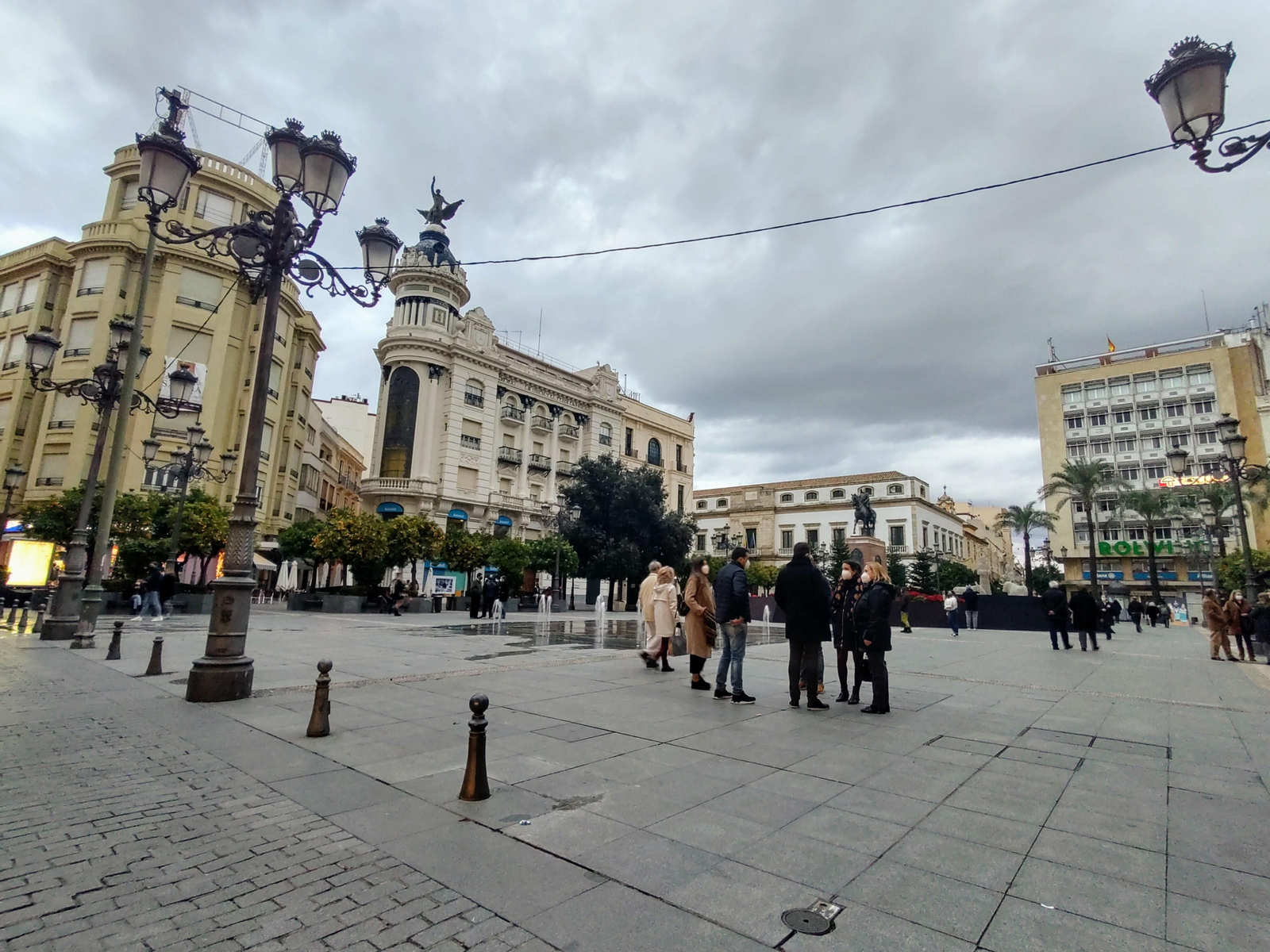 Plaza de Las Tendillas el día de Año Nuevo.