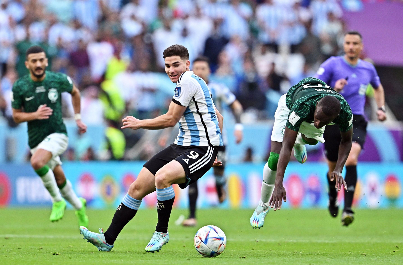 Las imágenes del Artentina - Arabia Saudí en el Mundial de Qatar