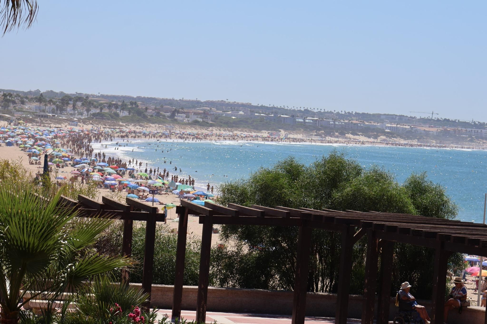 Una imagen de La Barrosa este mes de septiembre.