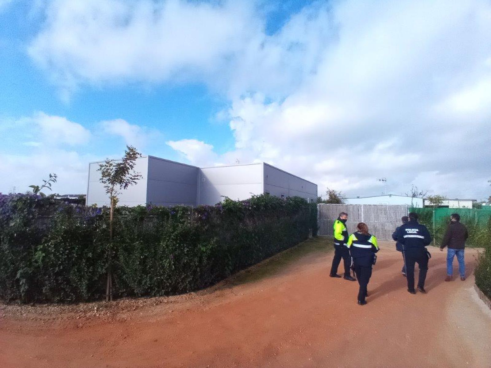 Una de las inspecciones realizadas a la finca.