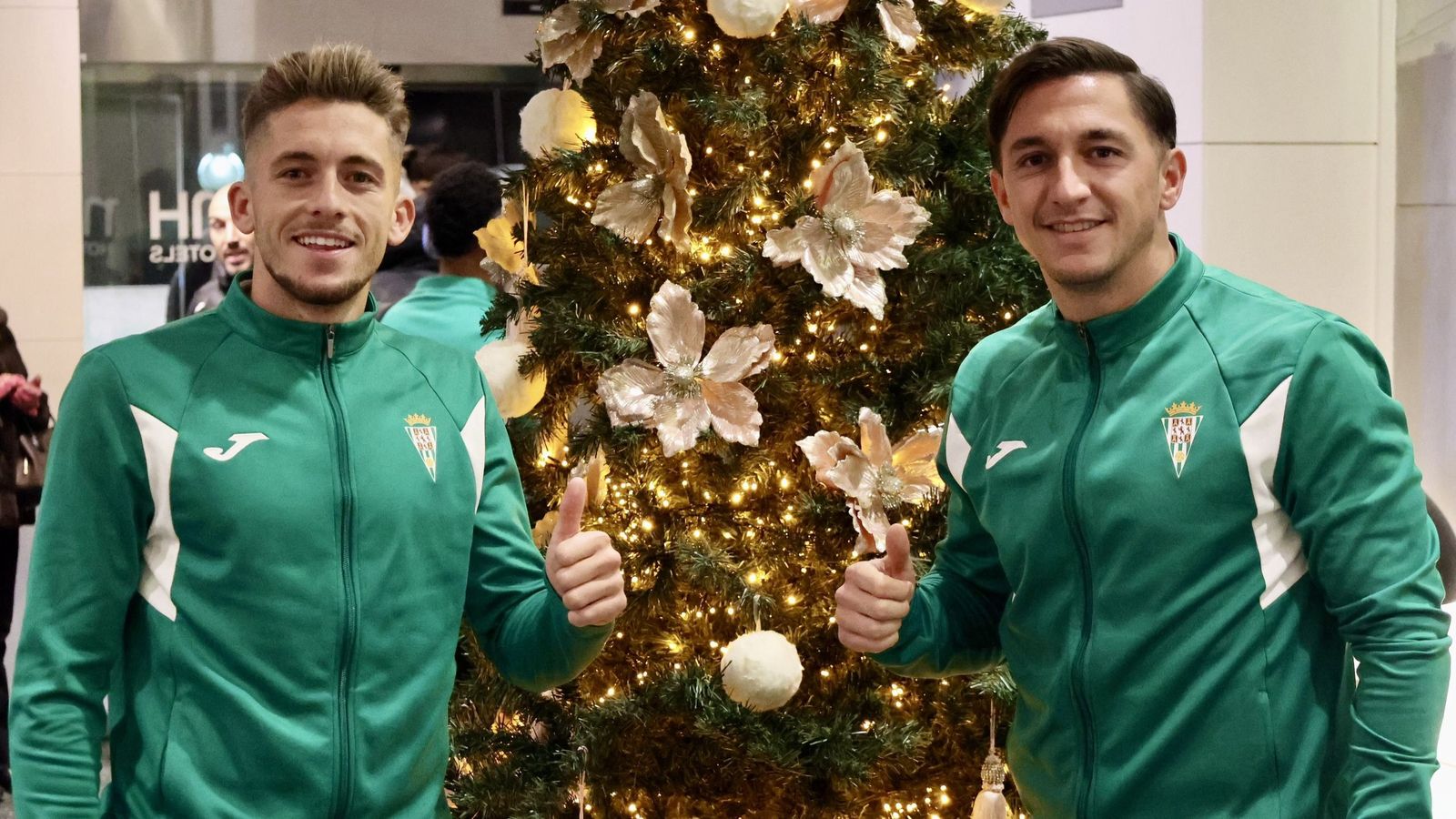 Isma Ruiz y Carracedo, en el hotel de concentración del Córdoba CF en Vitoria.