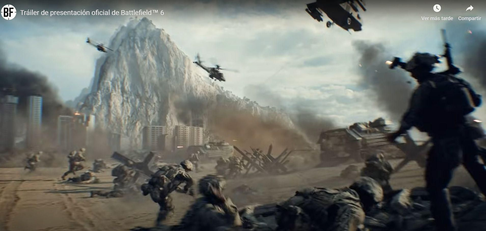 Gibraltar en el tráiler de Battlefield 6.