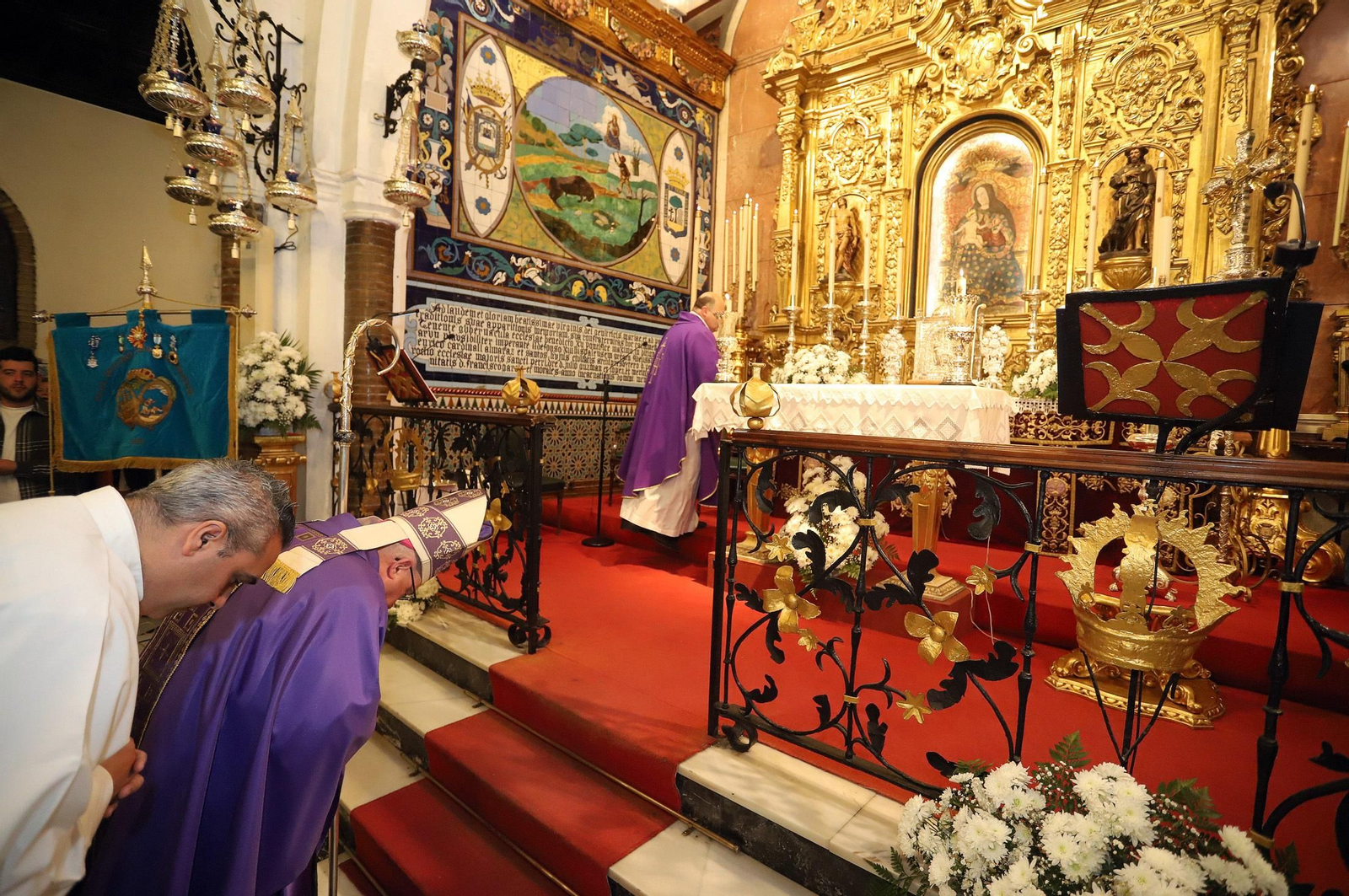 Imágenes de la rememoración del Voto Colombino en el santuario de La Cinta