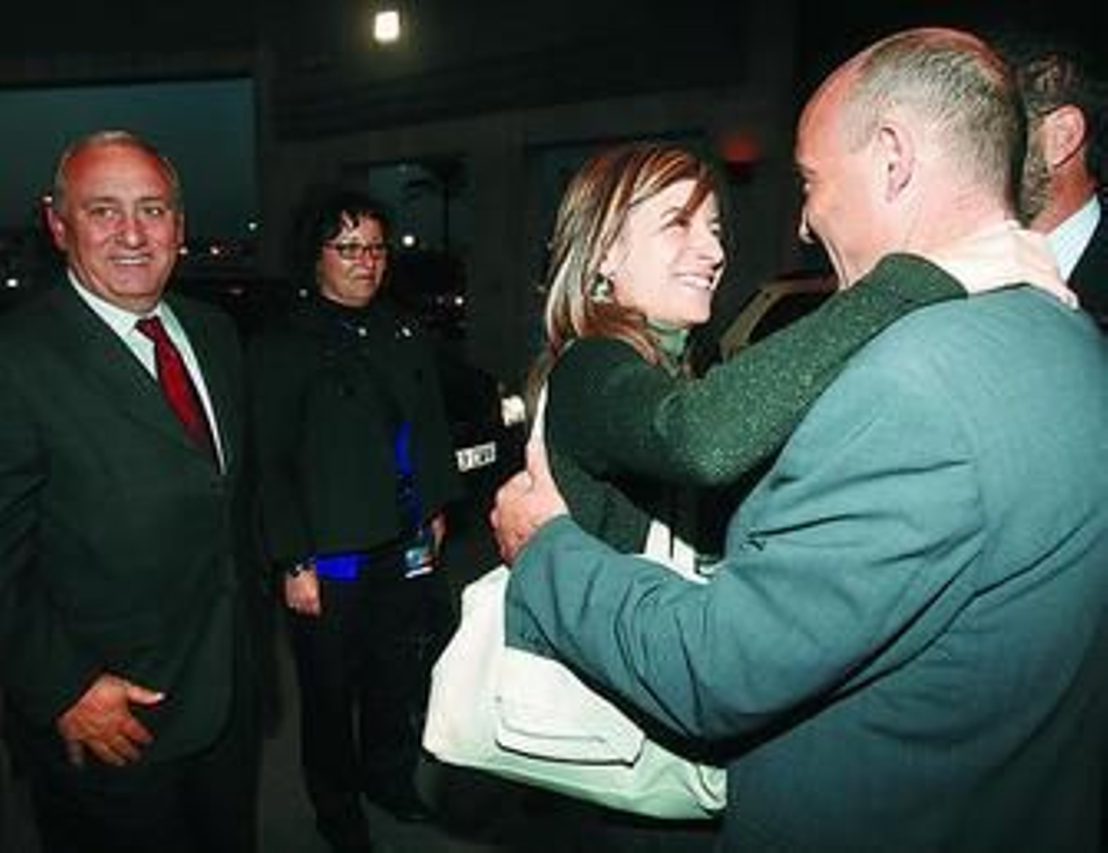 La ministra Aido, a su llegada al Palacio de Congresos para clausurar el encuentro.