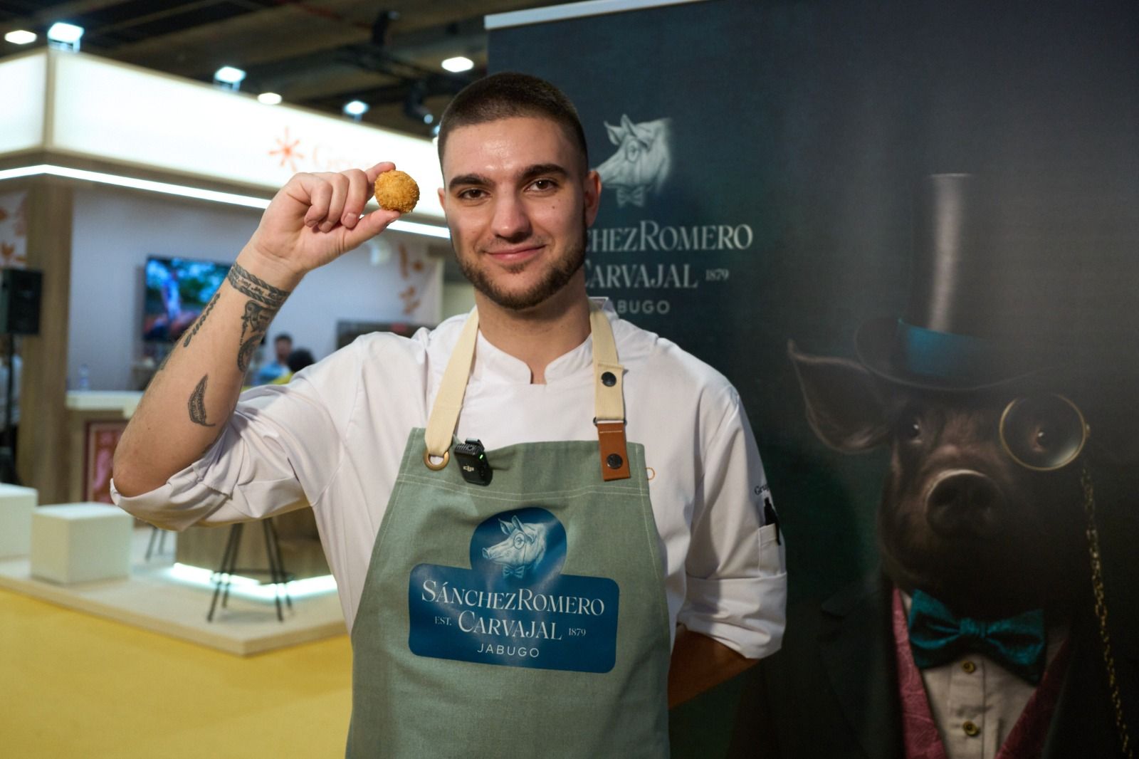 Alejandro Cano, de Salino, Madrid, mejor croqueta de jamón Sánchez Romero Carvajal
