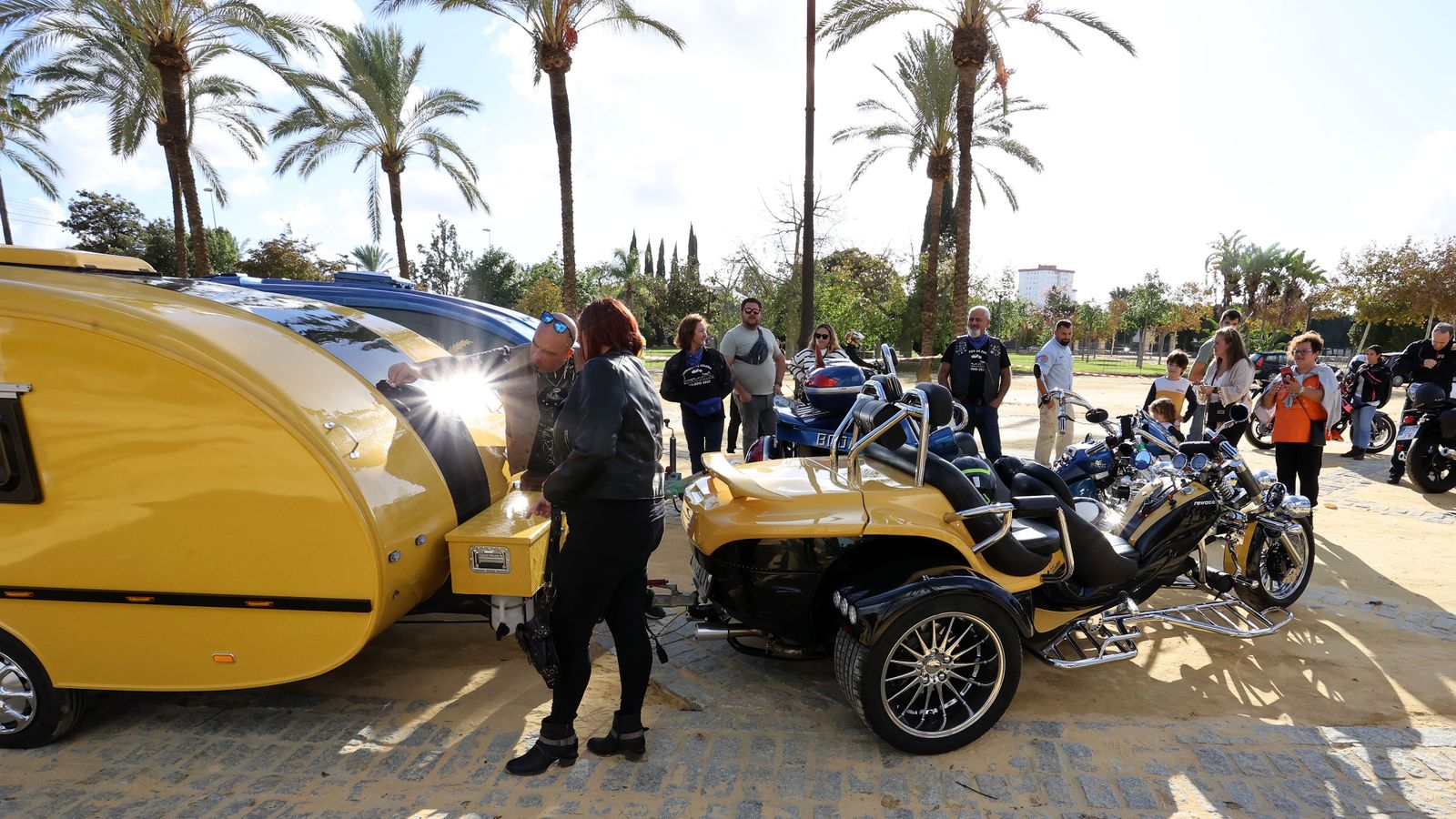 Caravana motera desde el Circuito de Jerez al Parque González Hontoria
