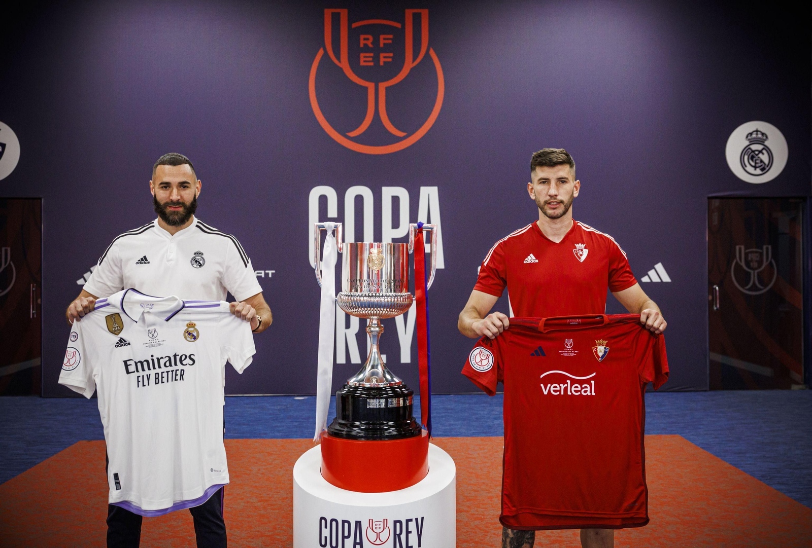 Las fotos de Real Madrid y Osasuna para la final de la Copa en Sevilla