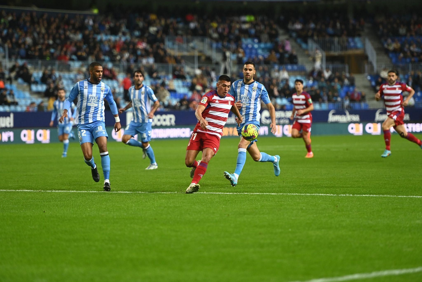 El Málaga CF - Granada CF, en fotos