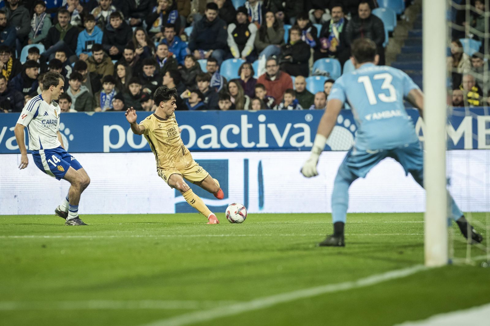 El Zaragoza-Málaga CF, en fotos
