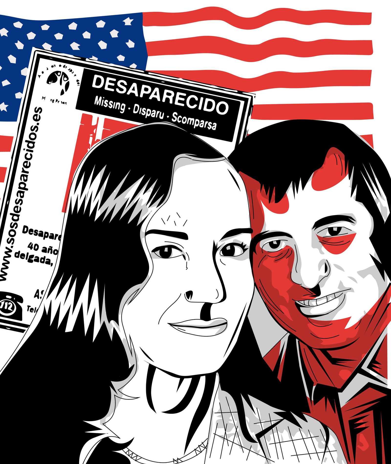 Ilustracion de la pareja.