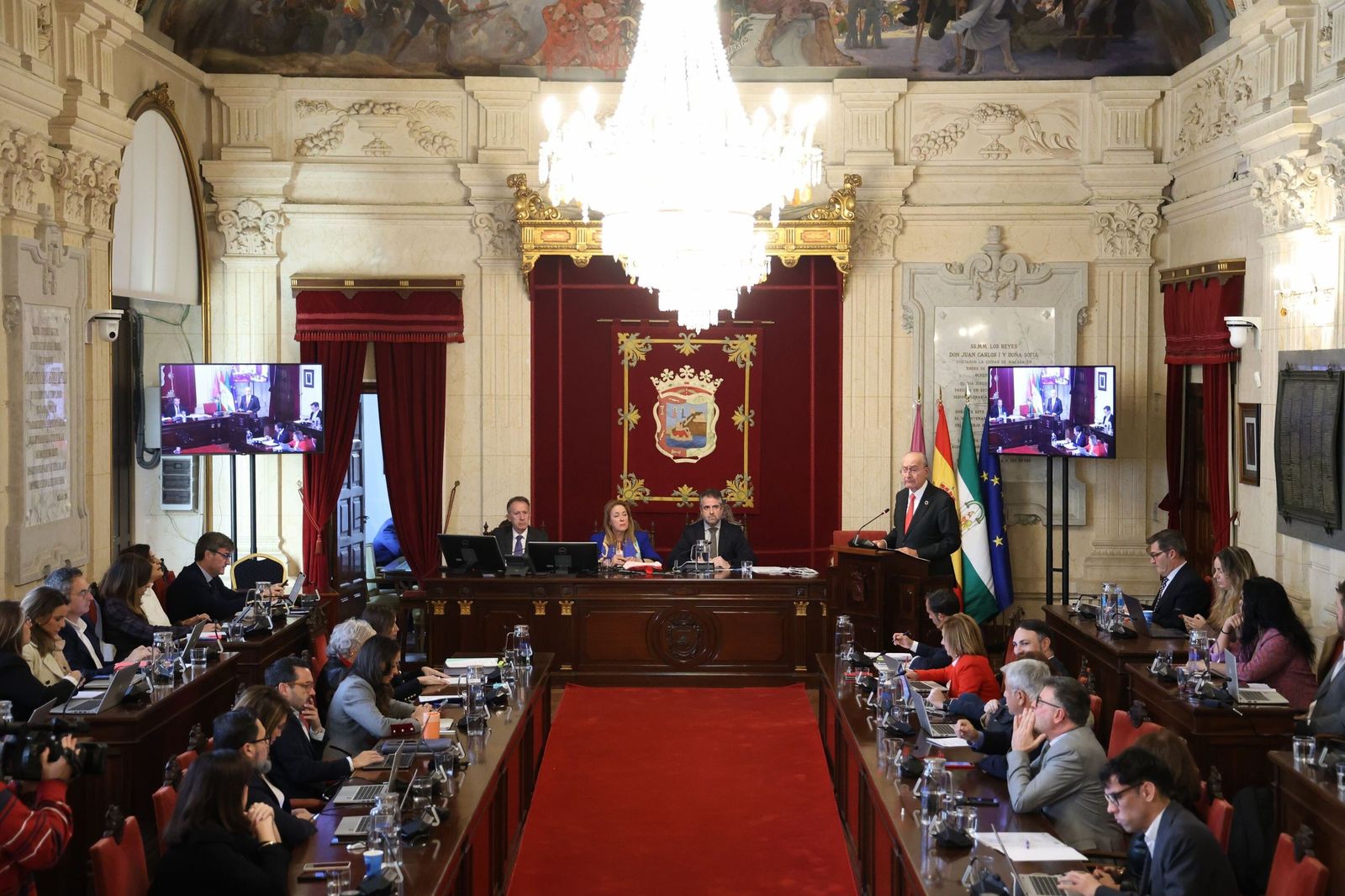Pleno del Ayuntamiento de Málaga.