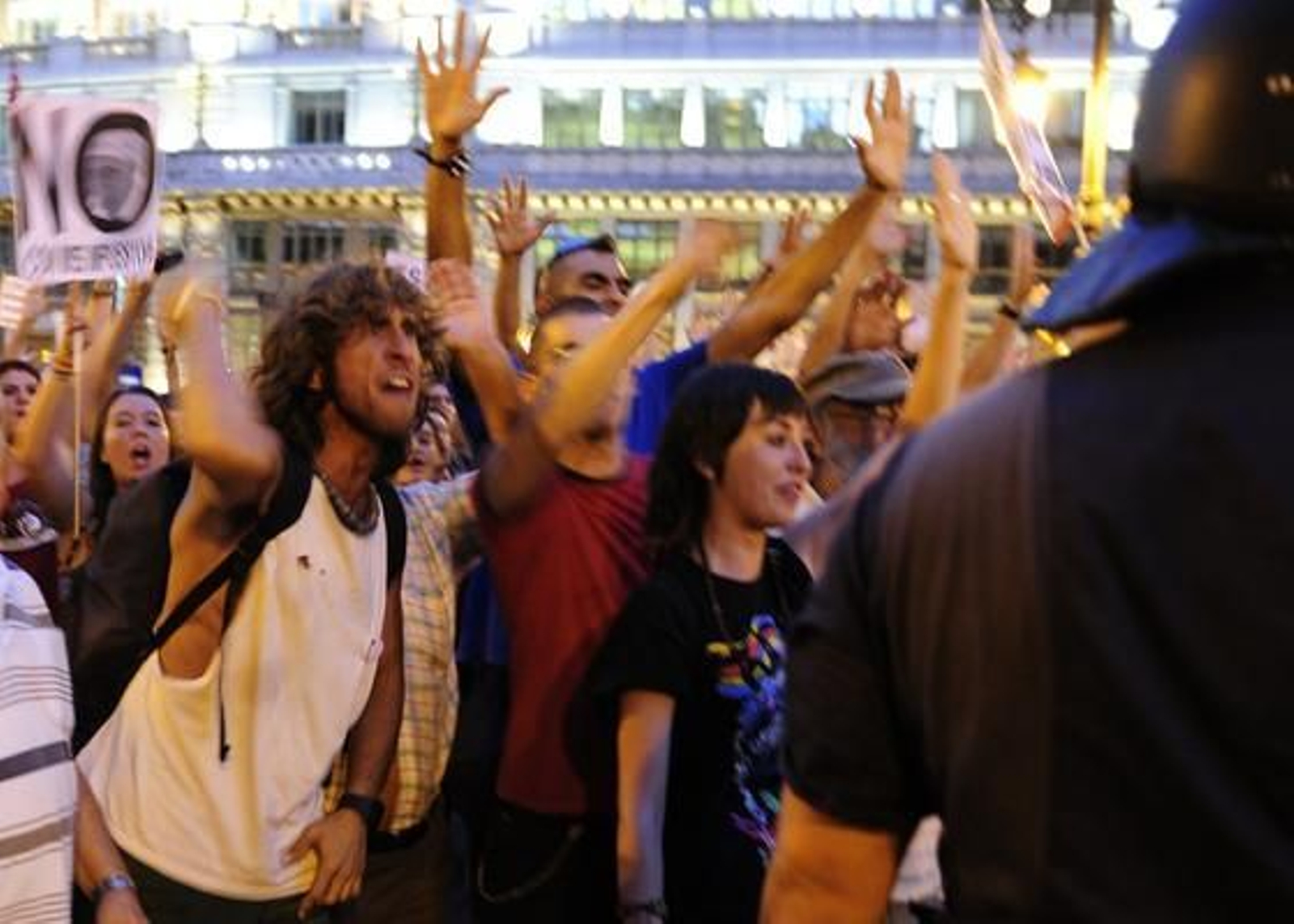 Desalojo de la Puerta del Sol.

Foto: AFP