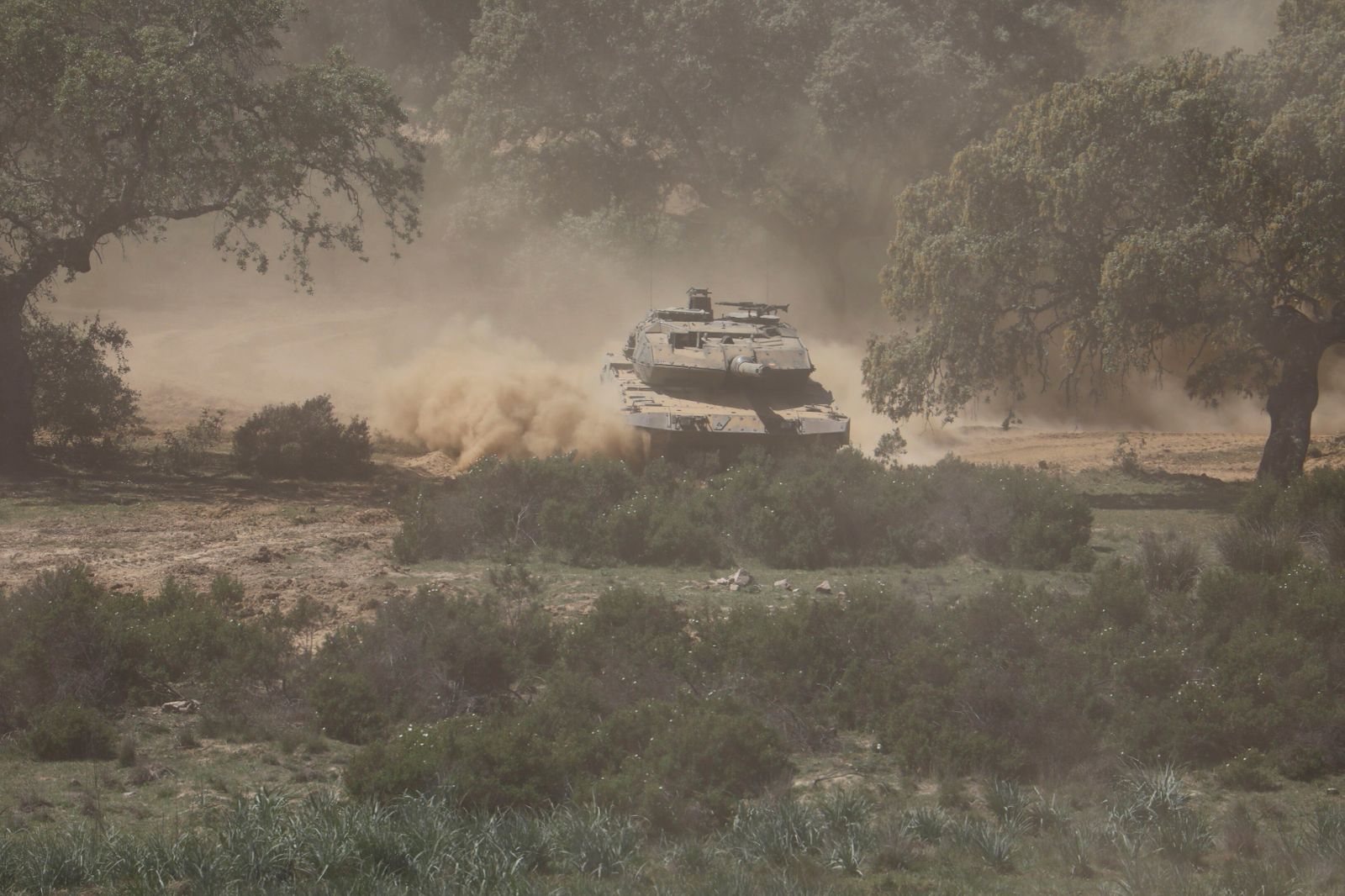 El combate en zona urbanizada en Cerro Muriano, en imágenes