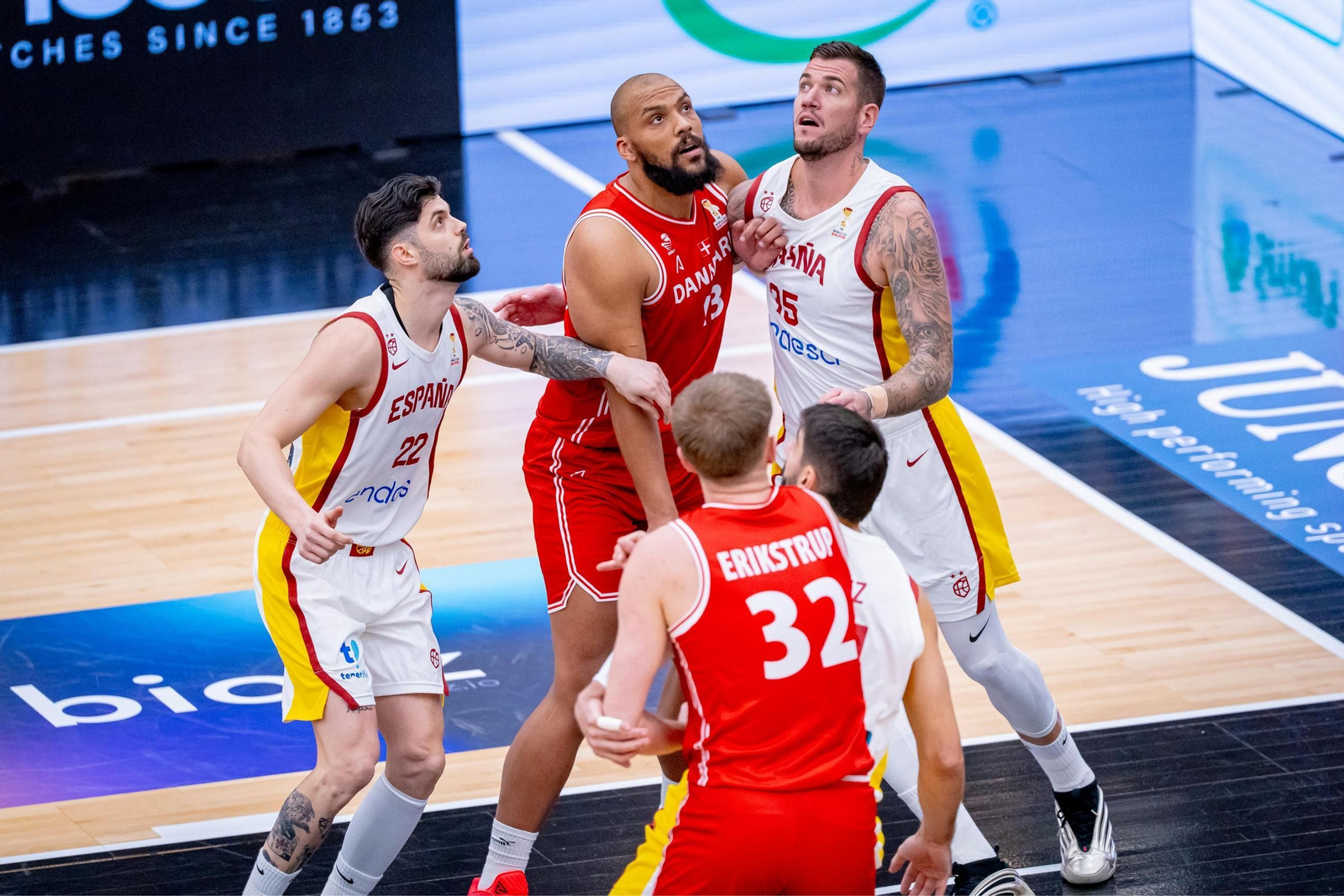 Las mejores fotos del Dinamarca-España de baloncesto
