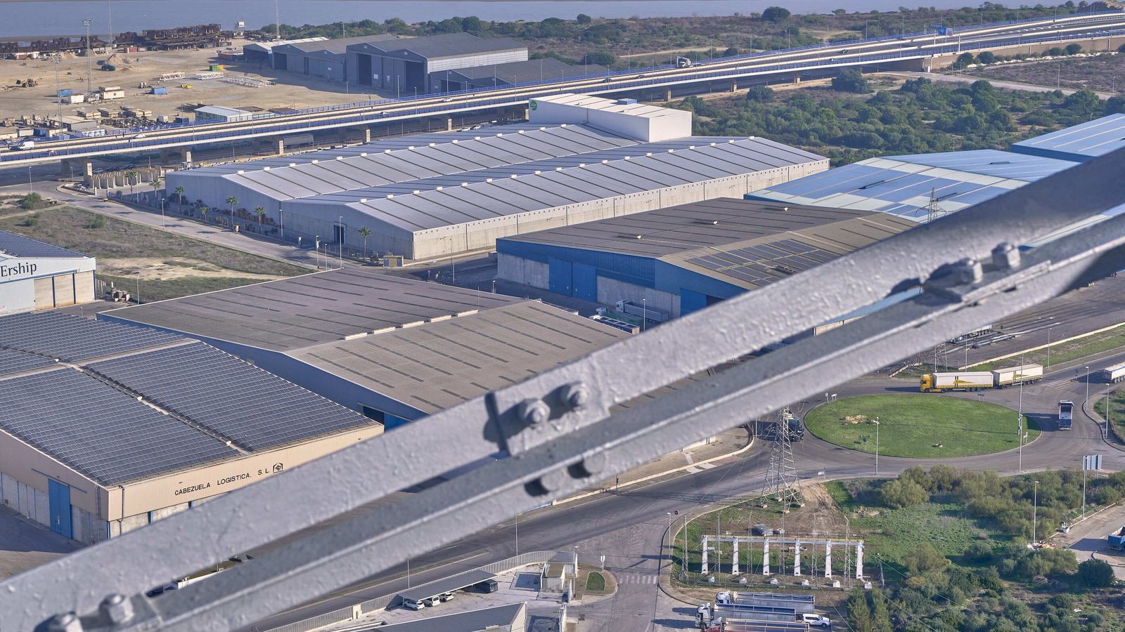 Vista desde la torre de Endesa en Puerto Real.