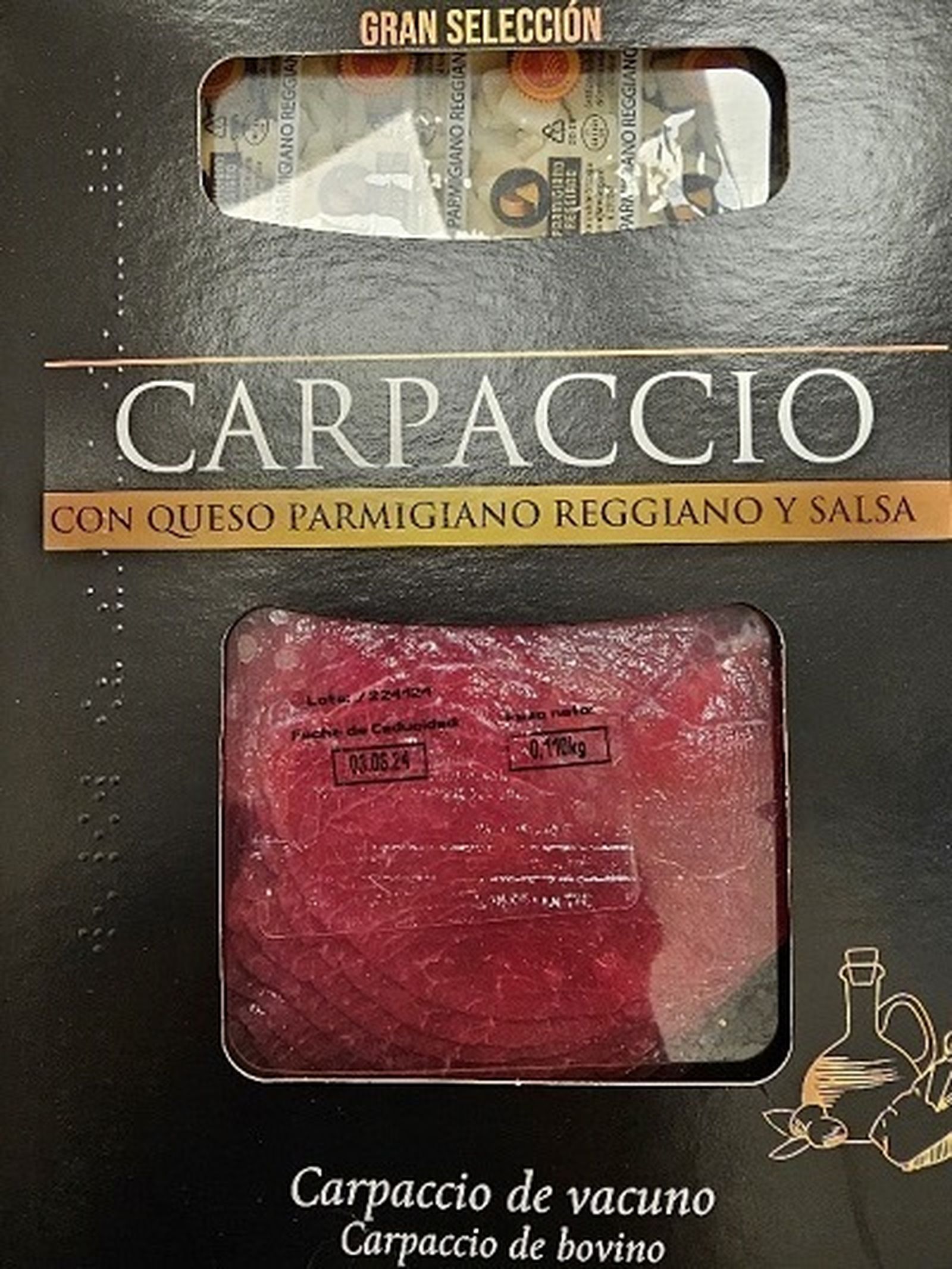 Alerta alimentaria: 'salmonella' en carpaccio procedente de España