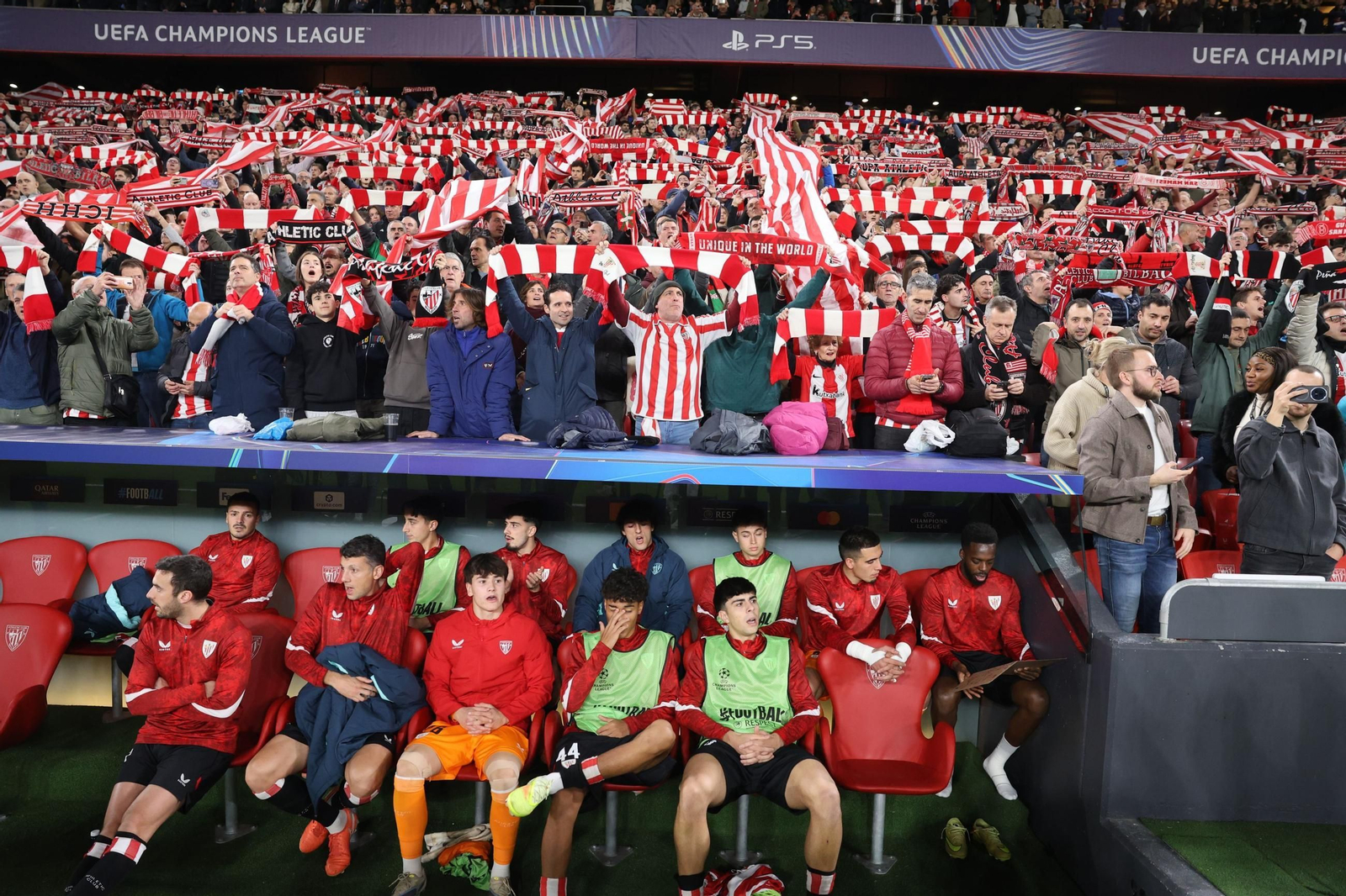El Athletic Club-PSG, en imágenes