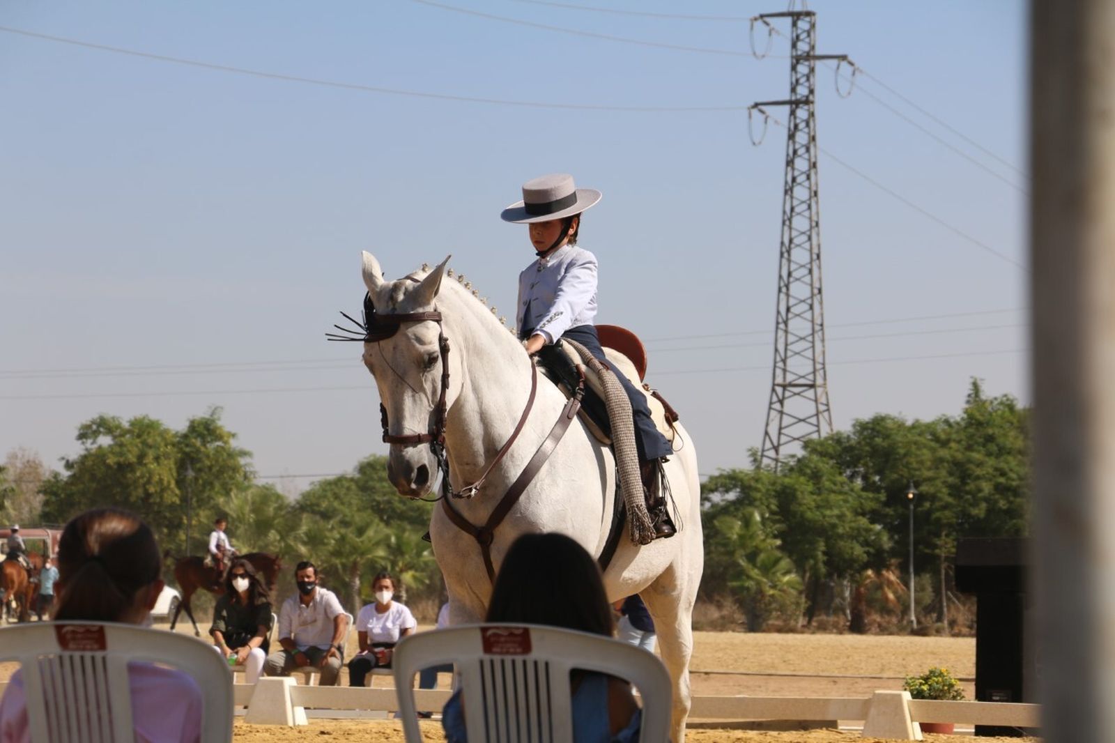 Uno de los jóvenes participantes en este Andaluz celebrado en Trigueros.