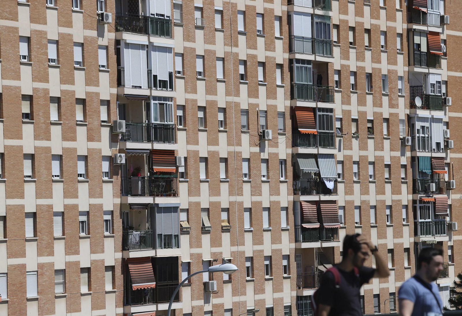 Bloques de pisos del distrito Cruz de Humilladero de Málaga.