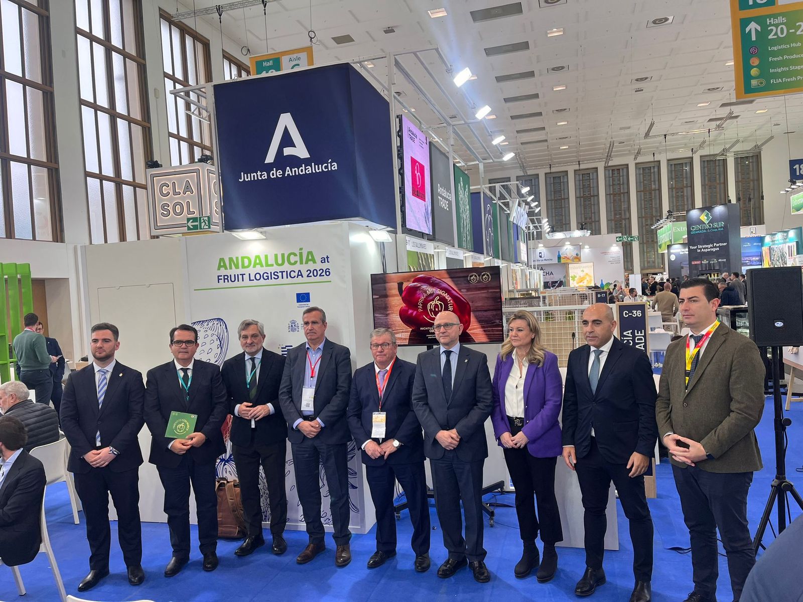 Así ha sido la primera jornada en Fruit Logistica: las imágenes del desembarco andaluz en Berlín