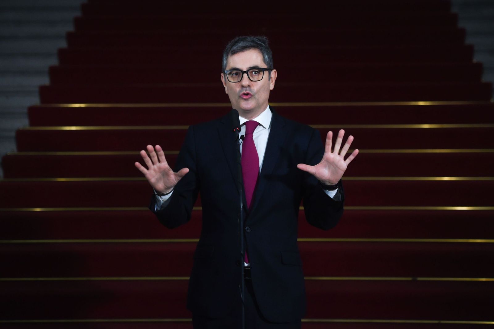 El ministro de la Presidencia y de Justicia, Félix Bolaños, este miércoles en Barcelona.