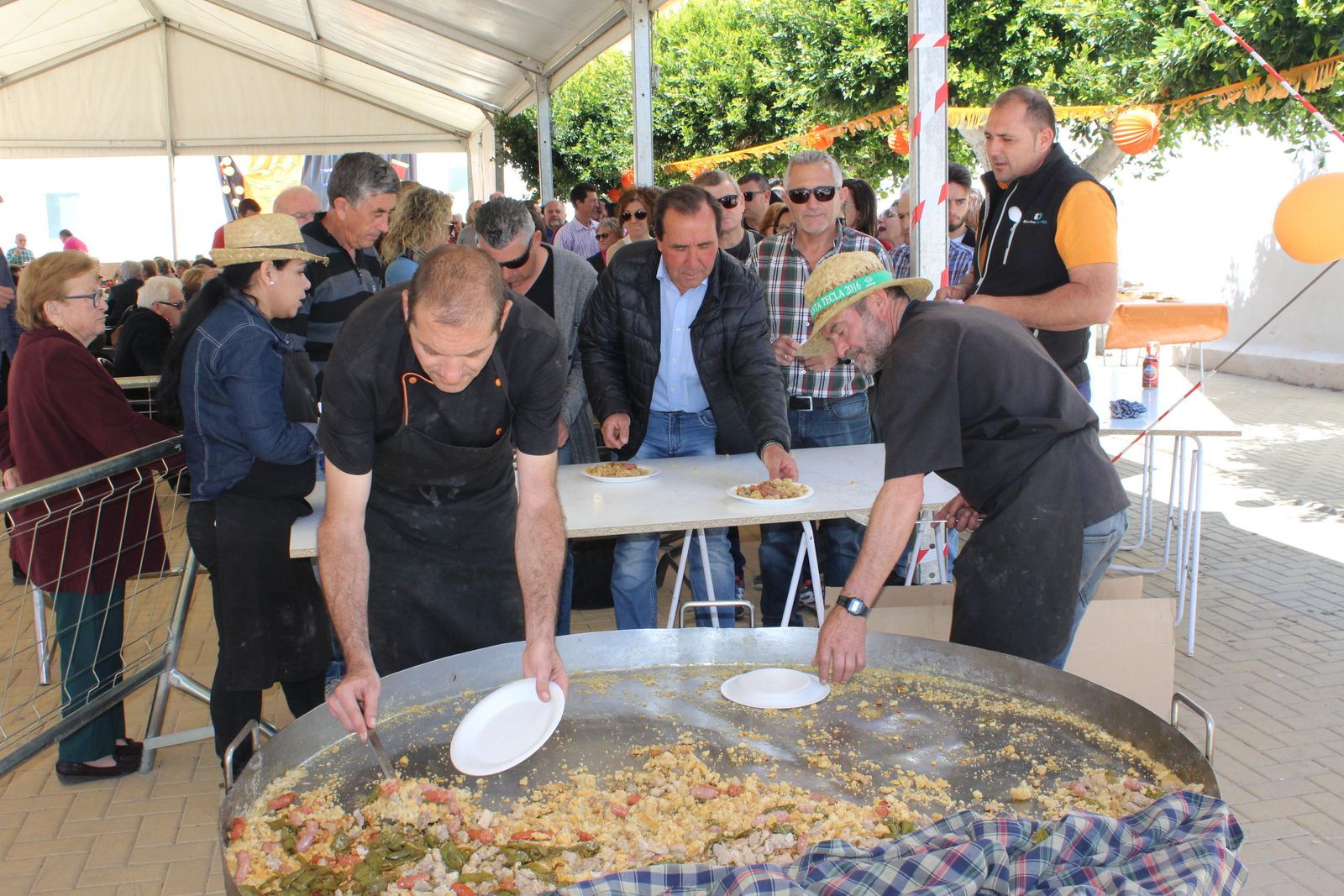 Las imágenes de la particular fiesta de la naranja en Antas