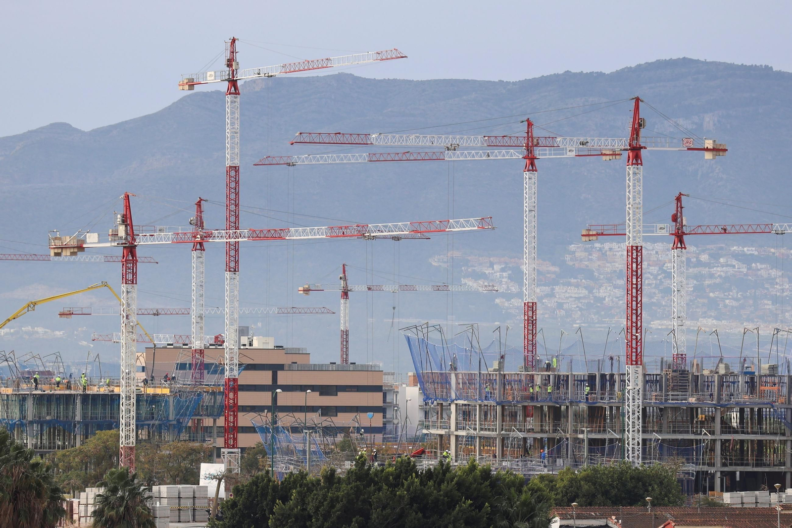 Obras de VPO en el sector Universidad en una imagen de archivo.