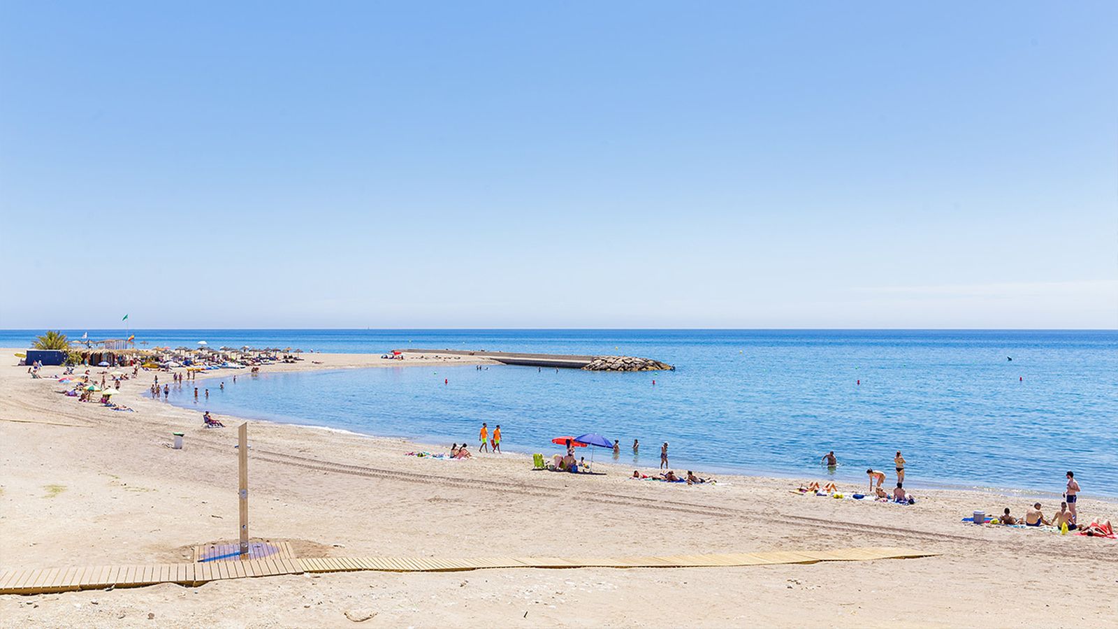 Panorámica de la Playa del Lance Nuevo de Mojácar.