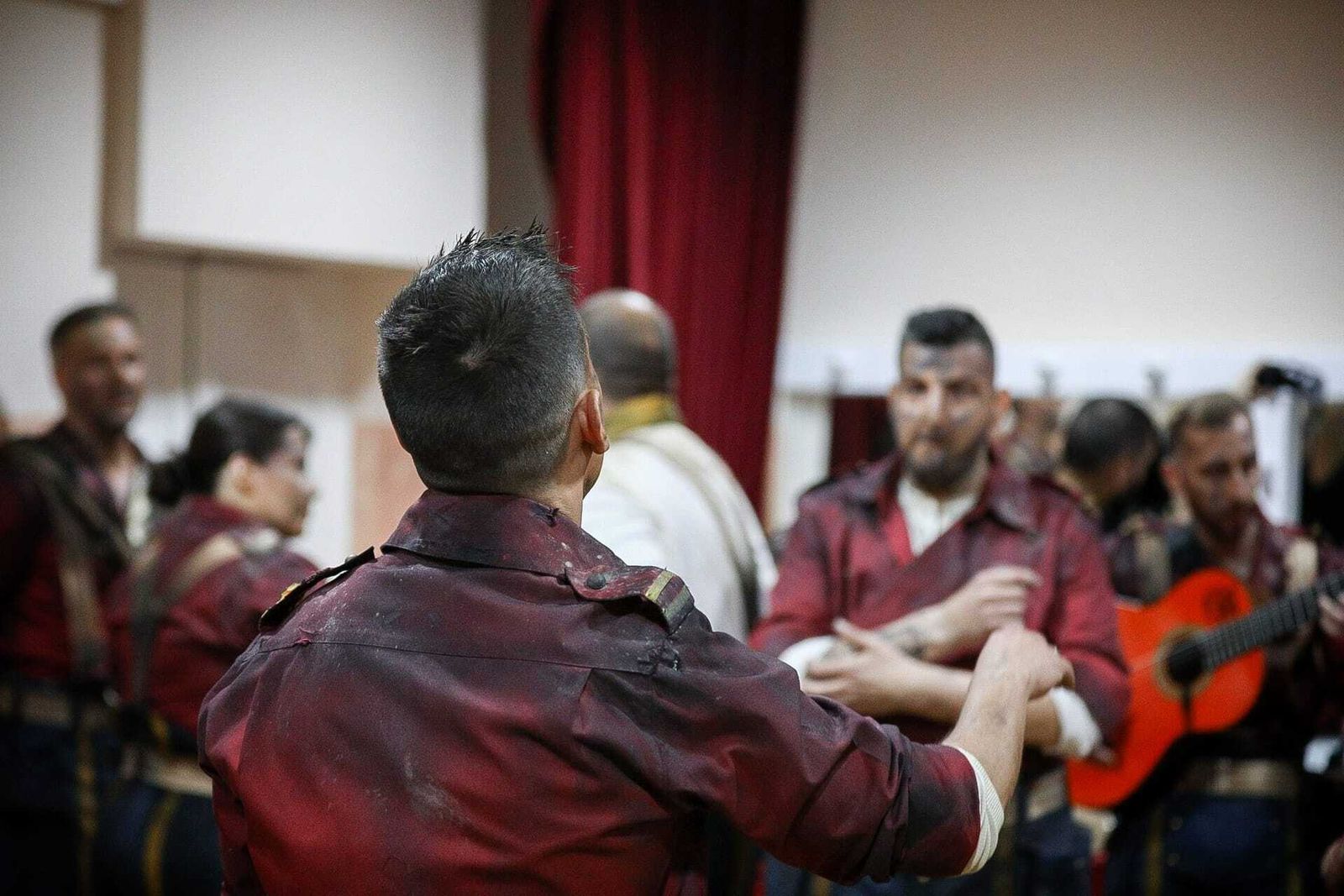 El ambiente en camerinos