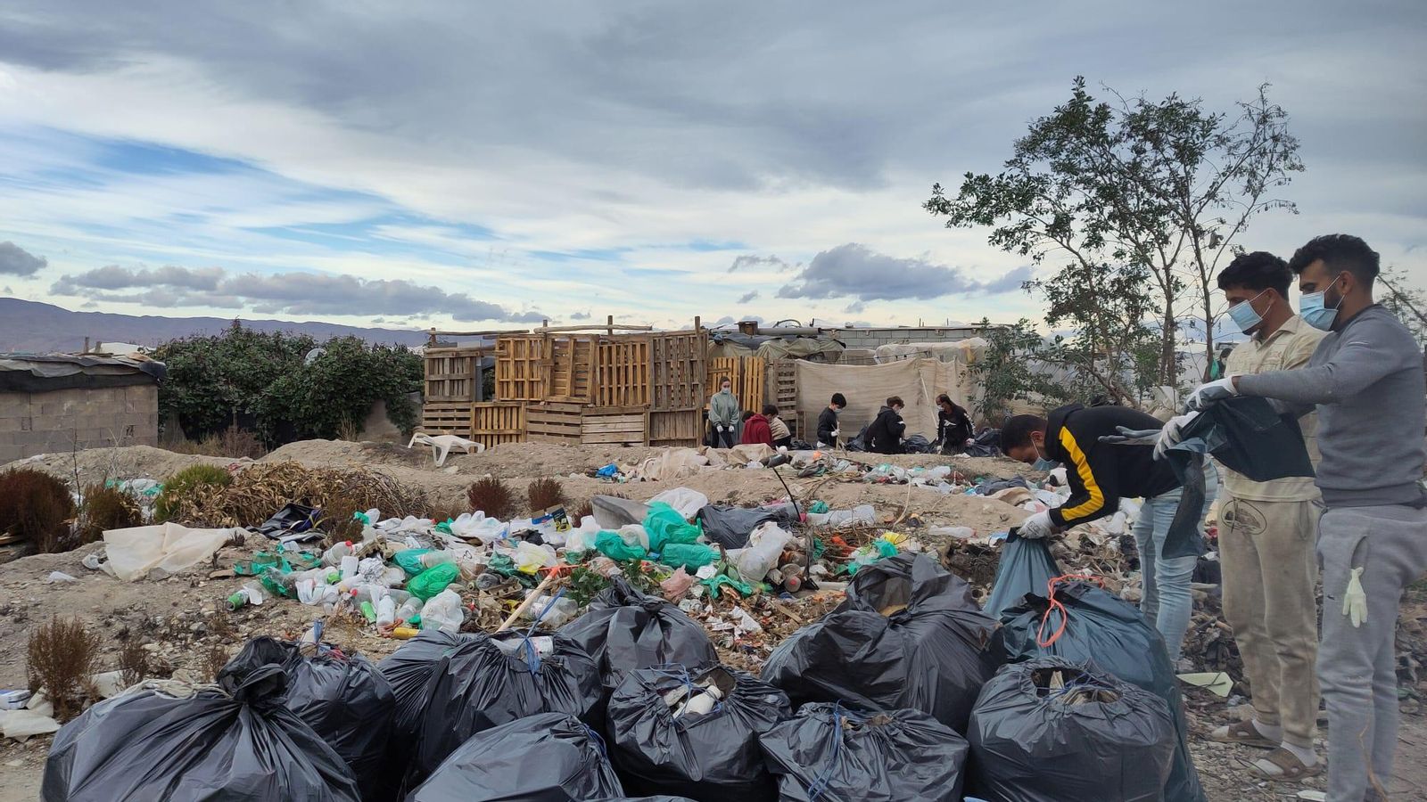 Fue recogida una gran cantidad de basura.
