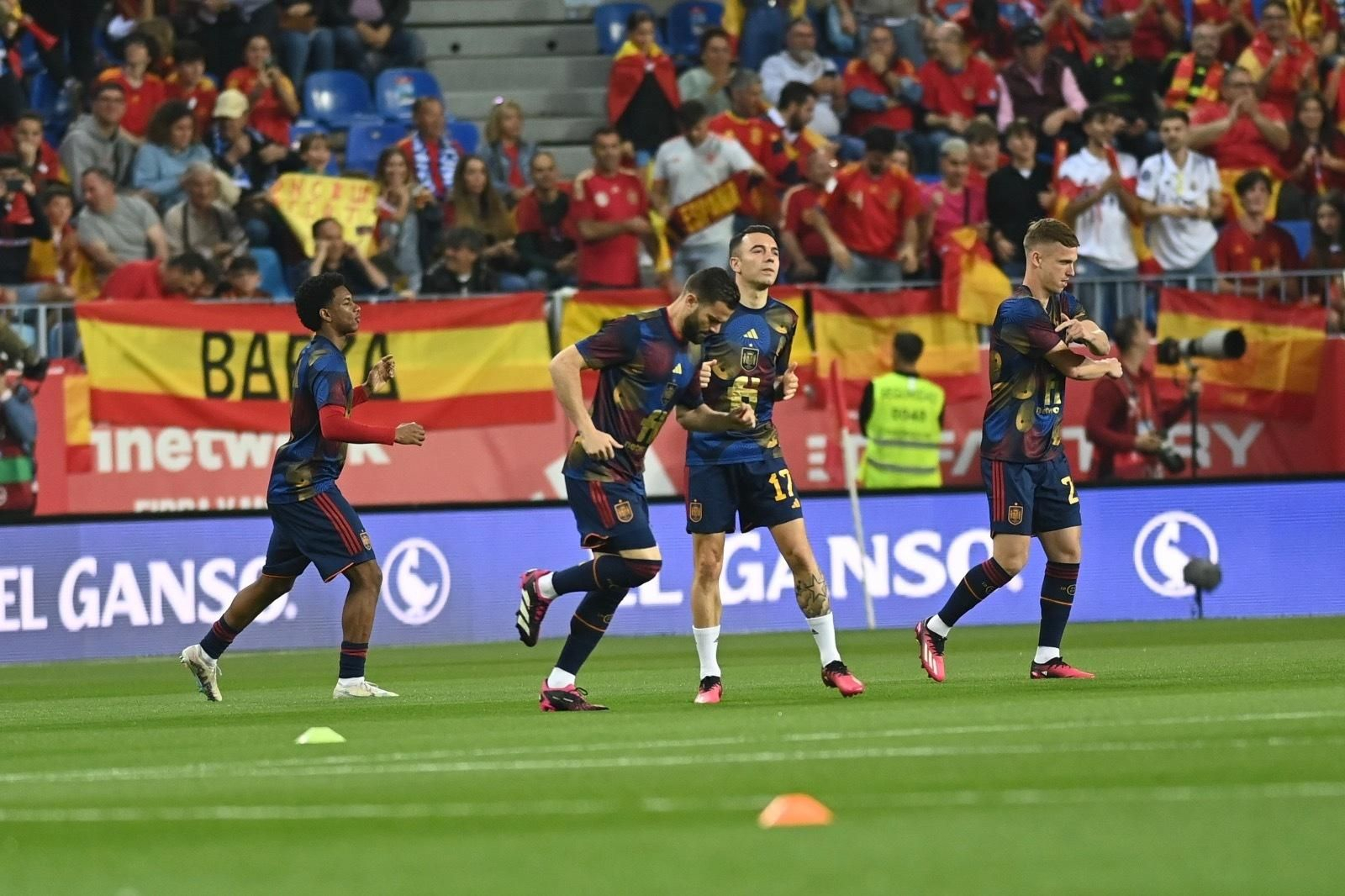 El España-Noruega de Málaga, en fotos