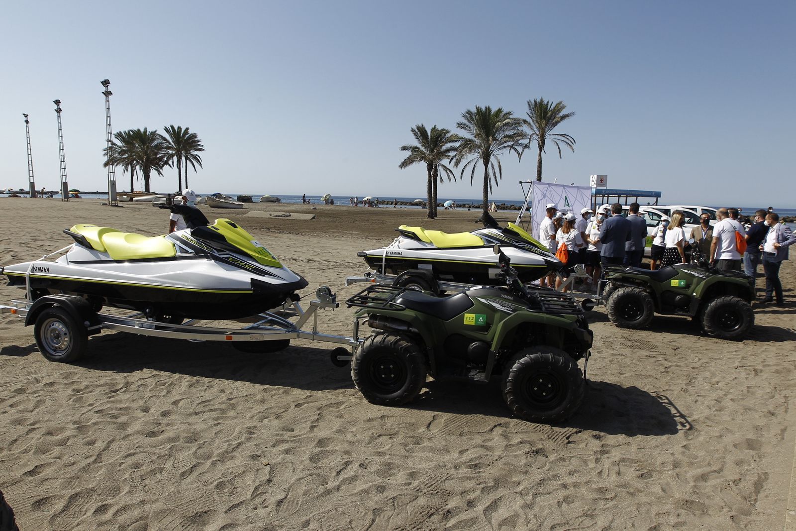 Presentación de vehículos para vigilancia de las playas. Almería