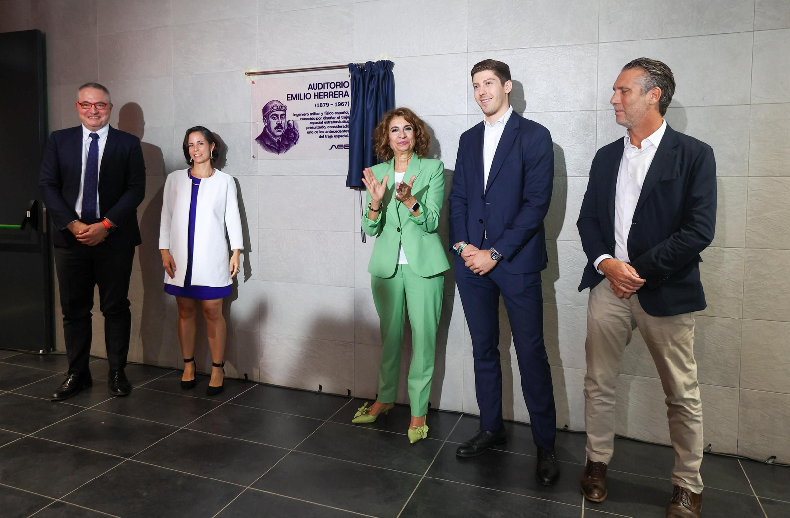 Homenaje al ingeniero granadino Emilio Herrera en la Agencia Espacial Española.