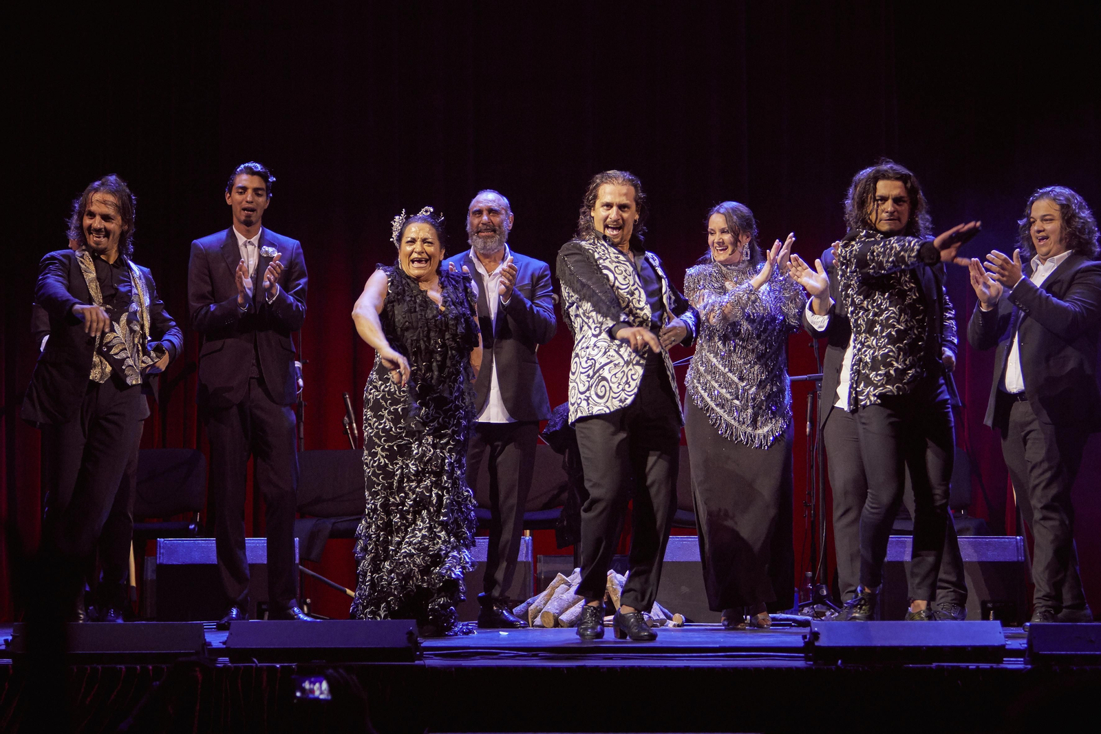 Farruquito, La Farruca, Farru y El Carpeta, durante una de las ediciones de Navidad en familia.
