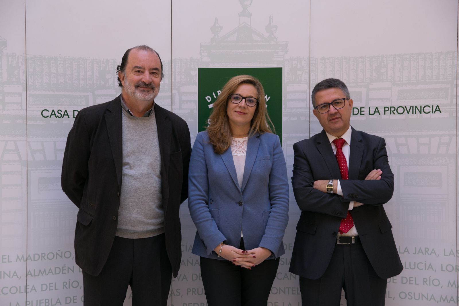 De izqda. a dcha., Fernando Arenas, Lidia Ferrera y Mario Martínez.