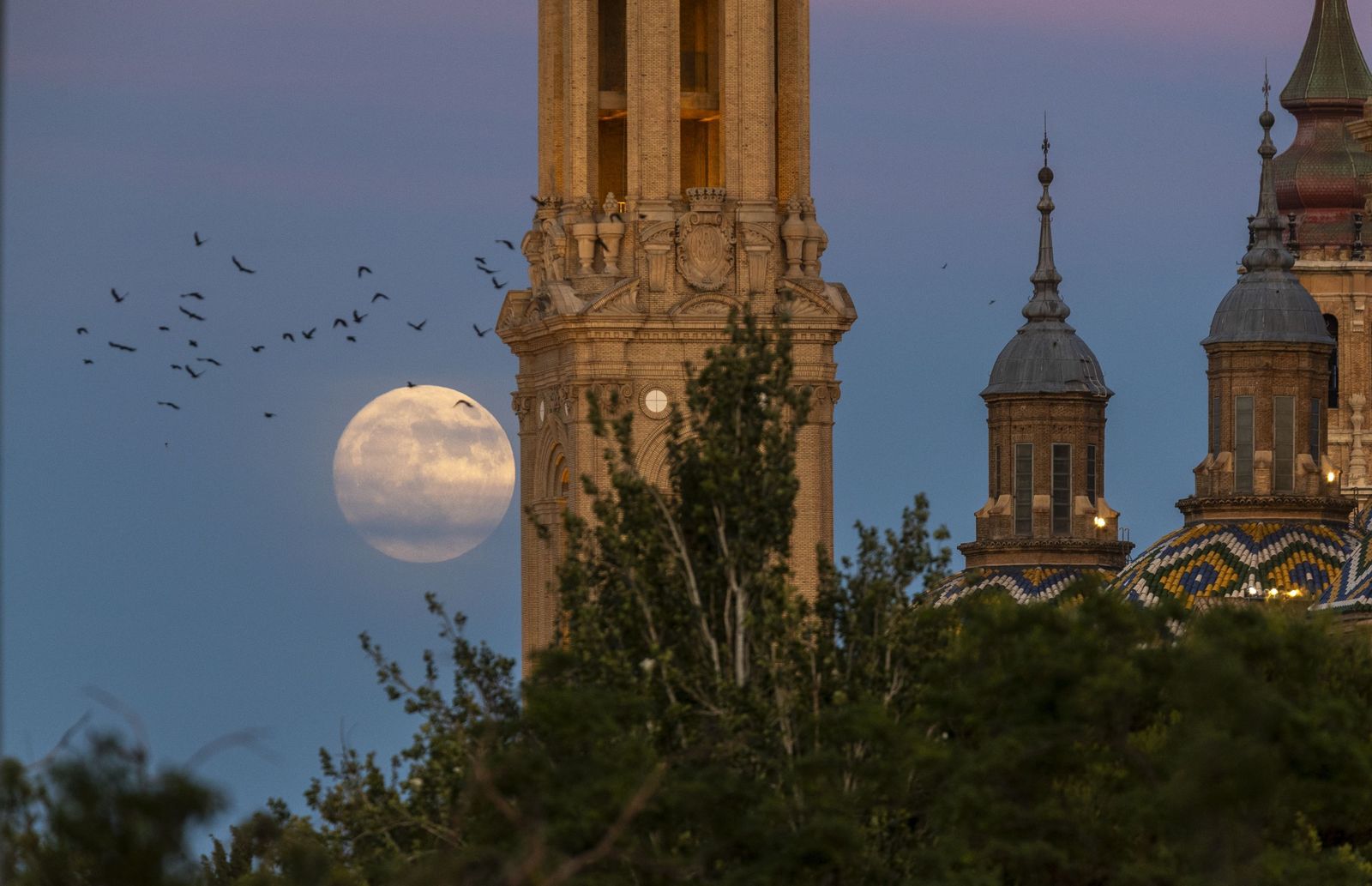 Las imágenes de la Luna de Ciervo, la increíble Superluna  de esta semana