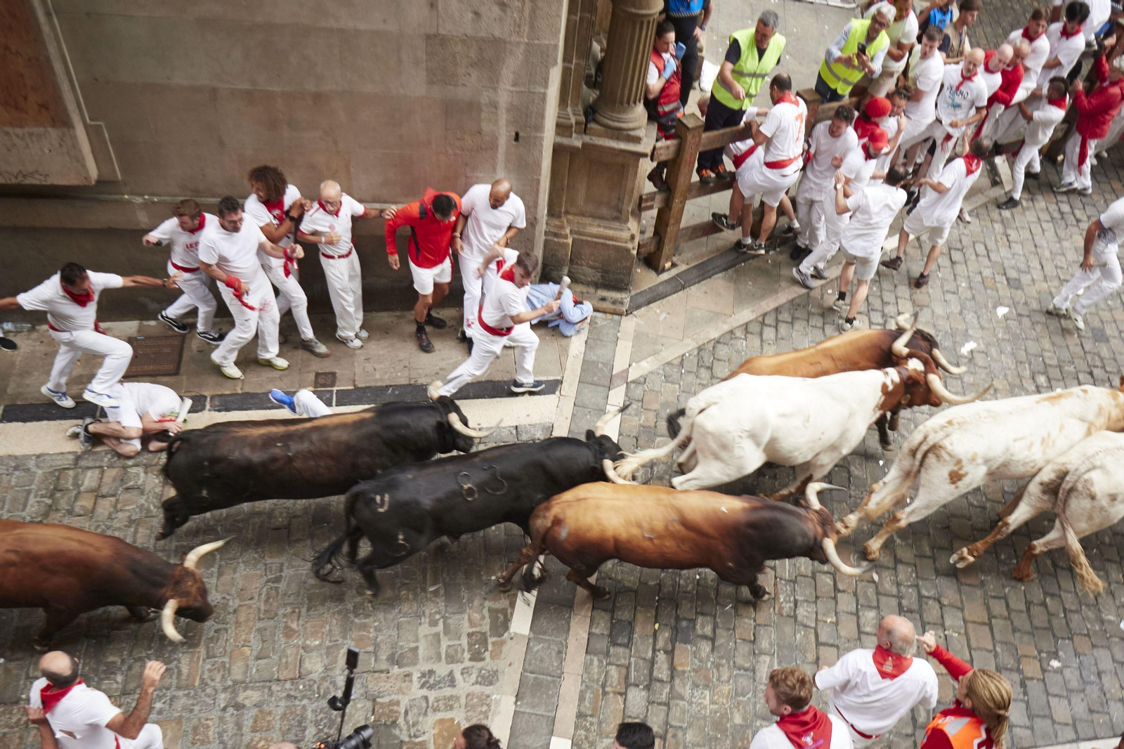 El primer encierro de San Fermín en imágenes