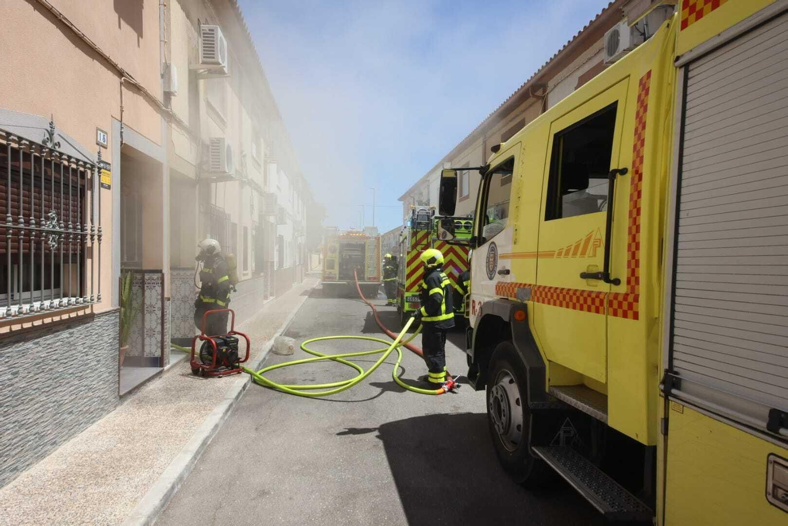 Incendio en una vivienda en Guadalcacín