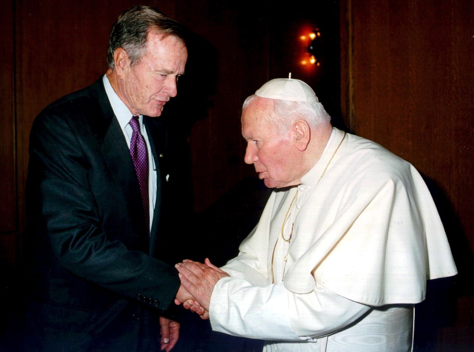 Bush con el Papa