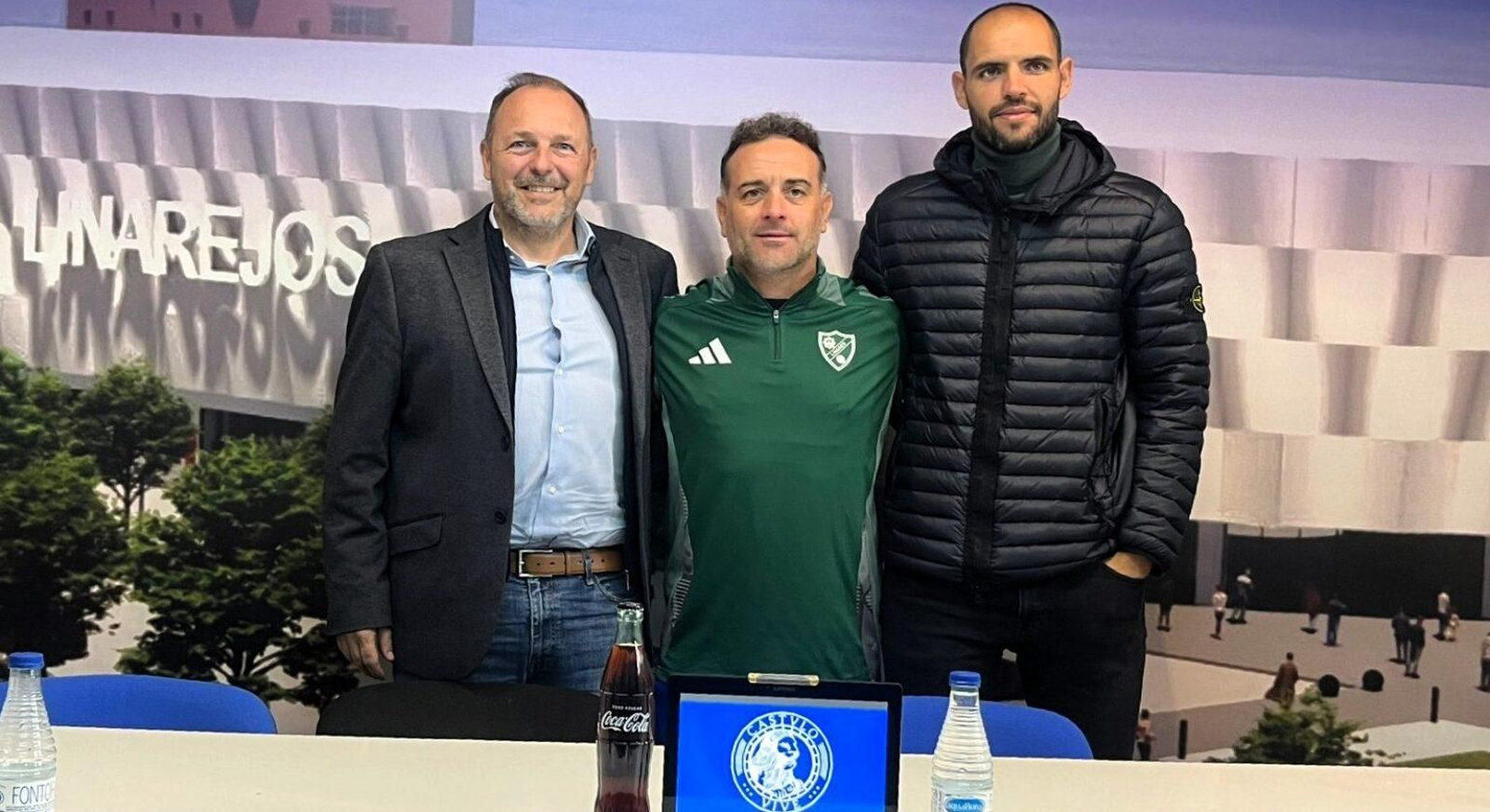 Luis Vera, junto a Pedro Díaz y Cristian Sanz.
