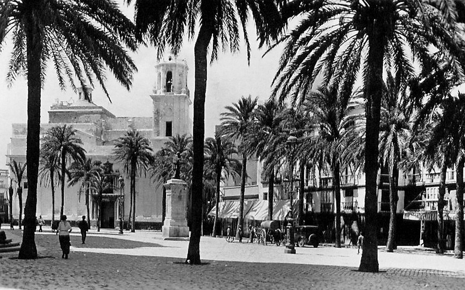La plaza de la Catedral, lugar donde ocurrieron los hechos en 1929