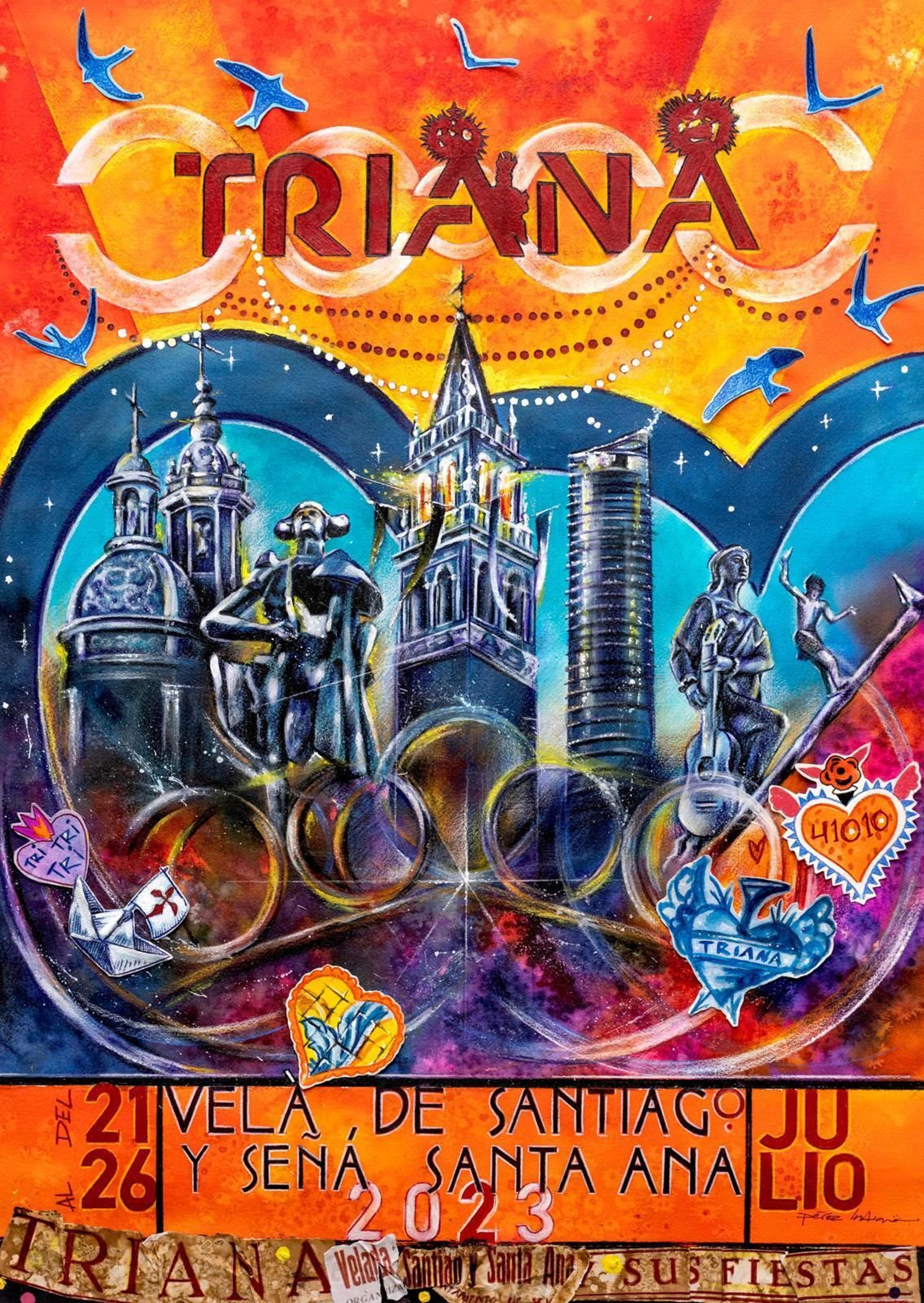 El cartel de la Velá de Santa Ana de 2023.