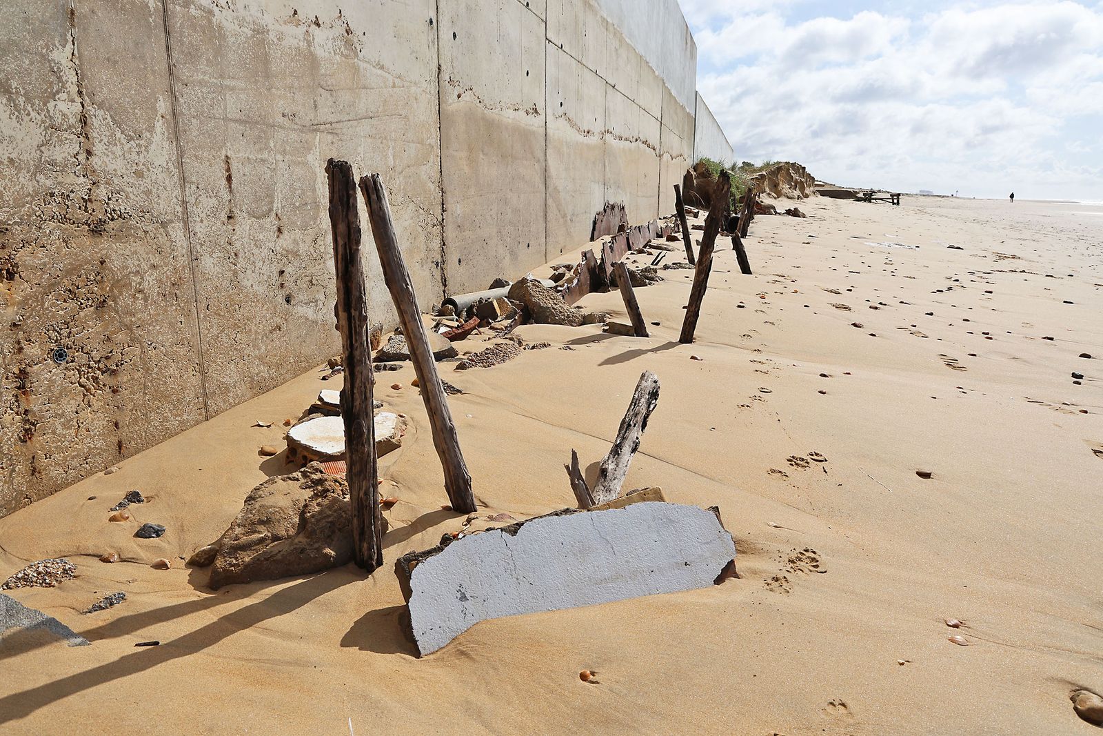 Las imágenes del Portil tras el paso de la borrasca Laurence