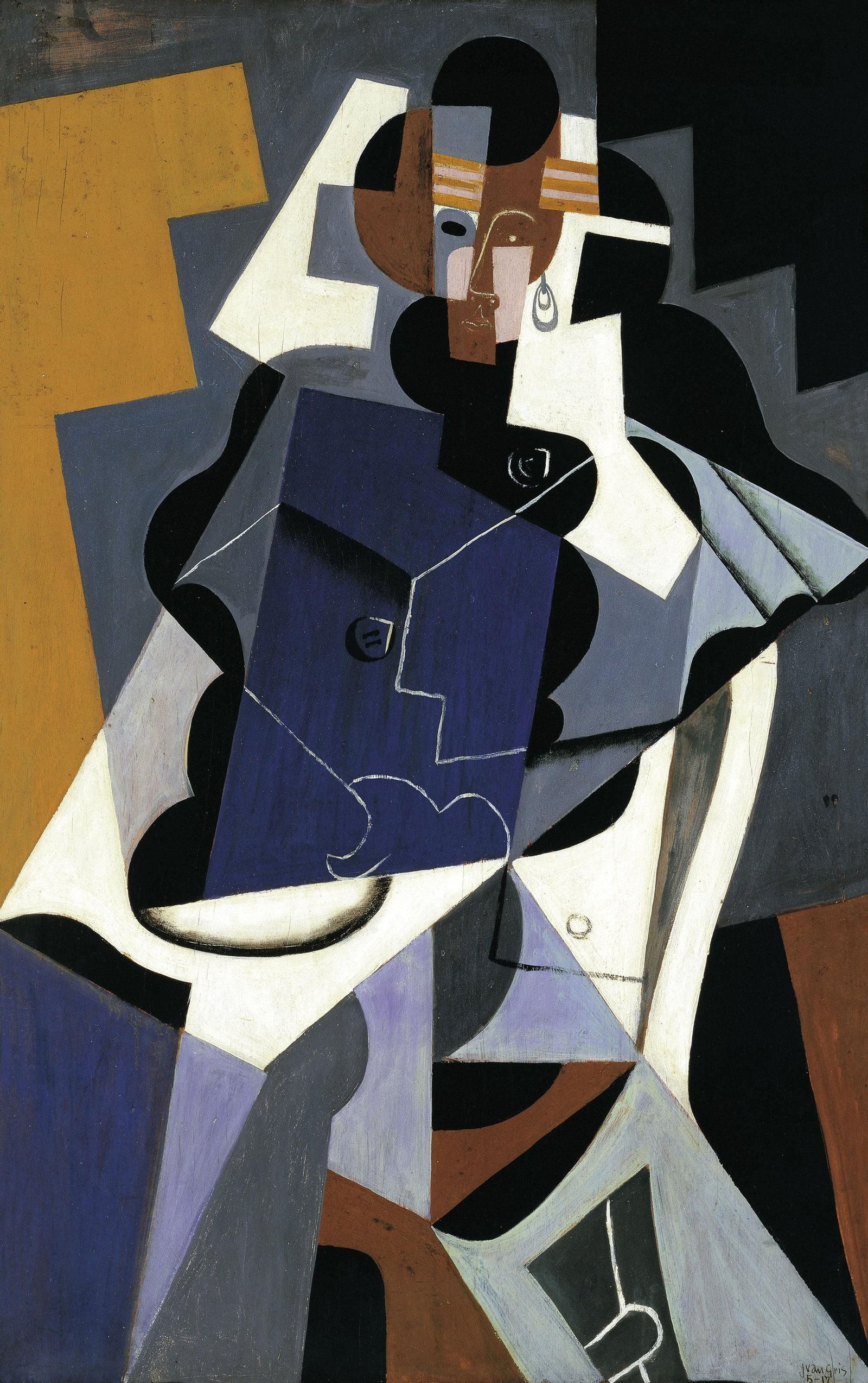 'La mujer sentada' (1917), de Juan Gris, uno de los cuadros que incluirá la exposición.